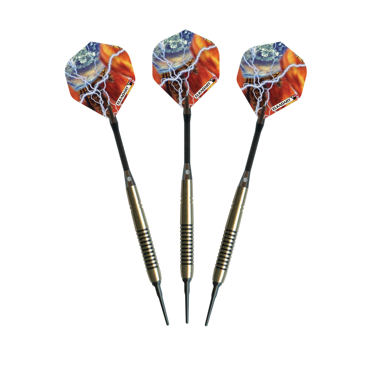 Elkadart Storm Soft Tip Darts Black Rings 14 Grams