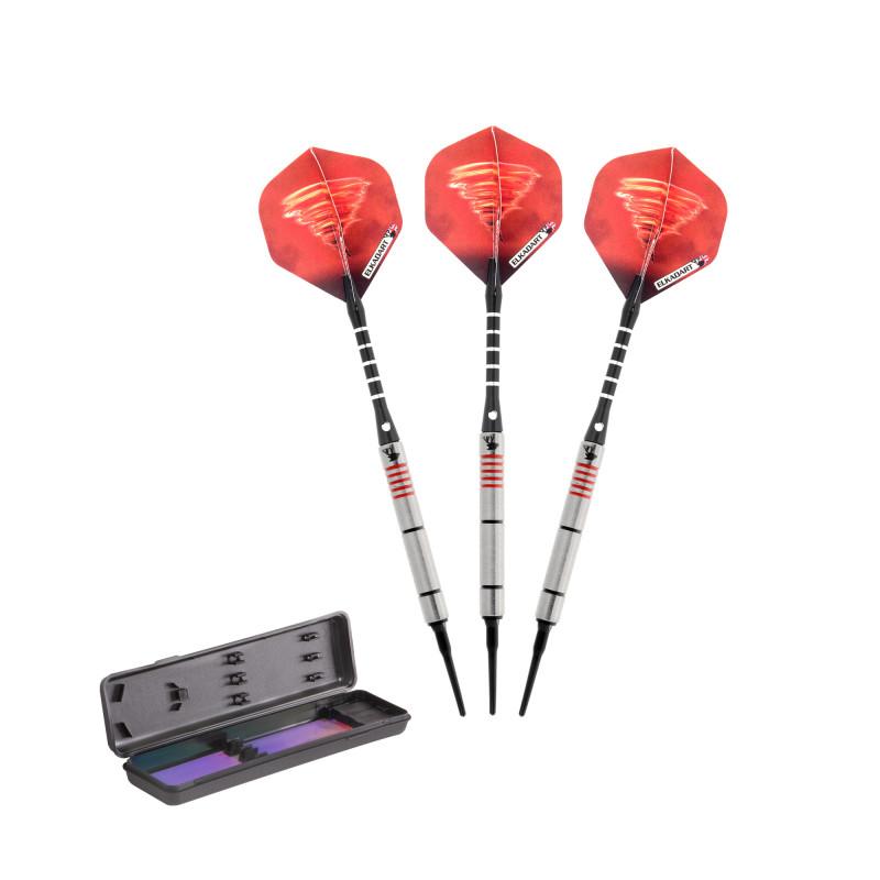 Elkadart Tornado Tungsten Soft Tip Dart Set 4 Red And 2 Black Rings 16 Grams - 21-2276-16