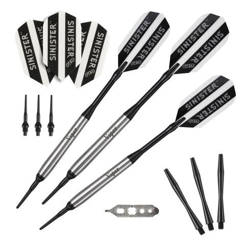 Viper Sinister Tungsten Soft Tip Darts Smooth Barrel 16 Grams