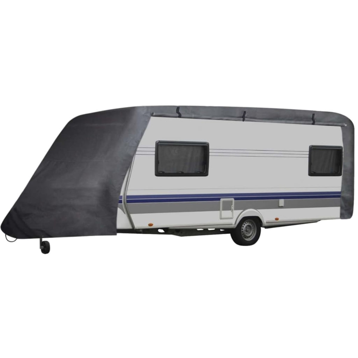 Caravan Cover Gray S - 210093: Ultimate Protection For Your Caravan, Water Repellent, Breathable, Uv Resistant, Winter Ready