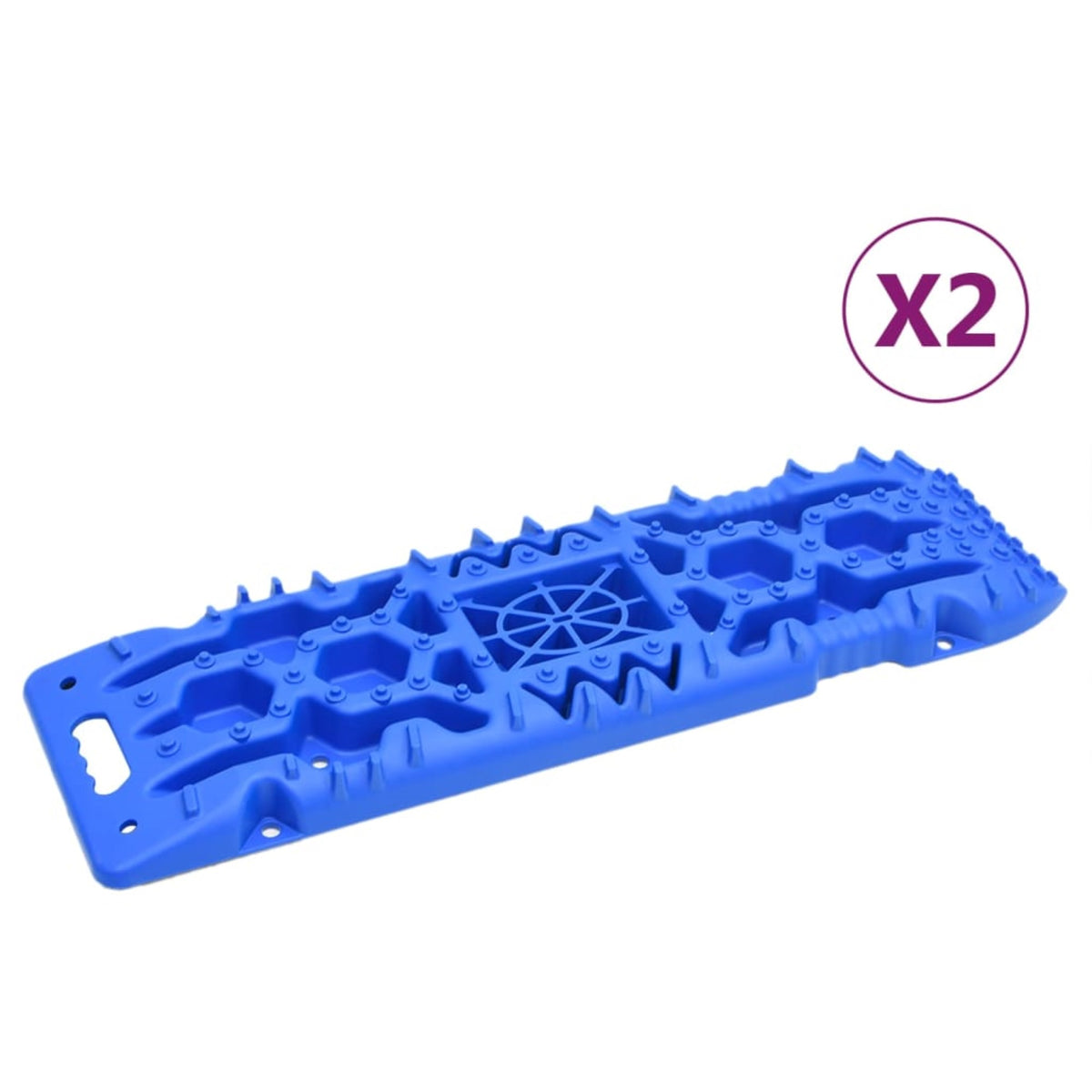 Vidaxl Traction Boards 2 Pcs Blue 42.1'X12.2'X2.8' Nylon