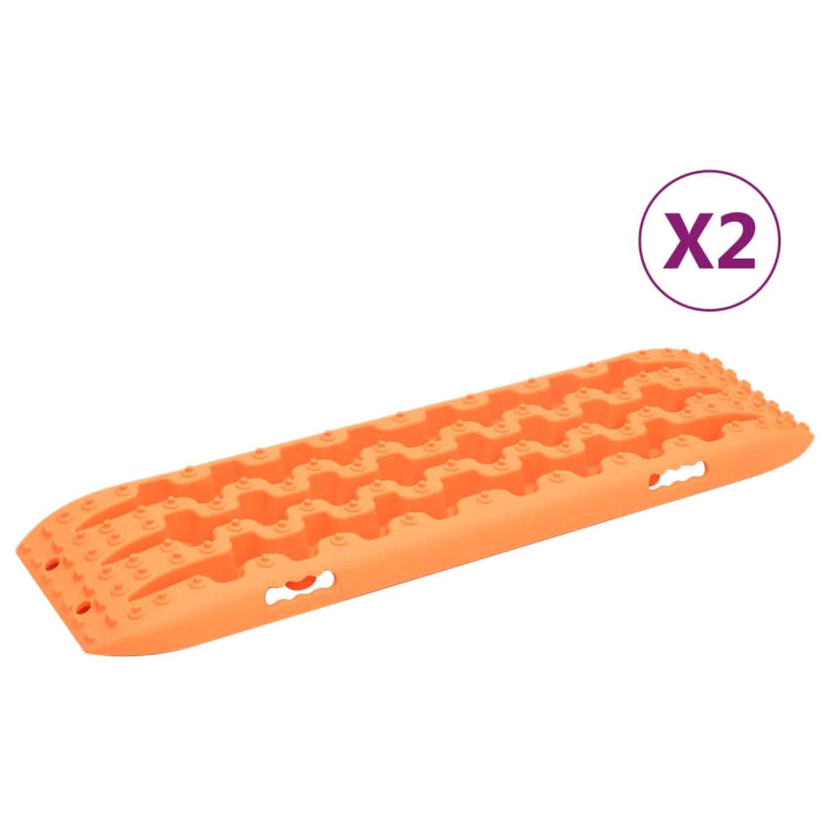 Vidaxl Traction Boards 2 Pcs Orange 41.7'X12'X2.8' Nylon