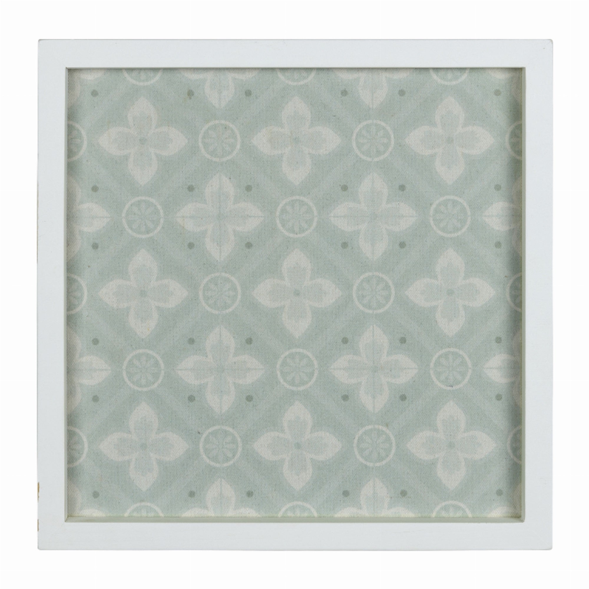 Farmhouse White And Green Tile Framed Wall Art