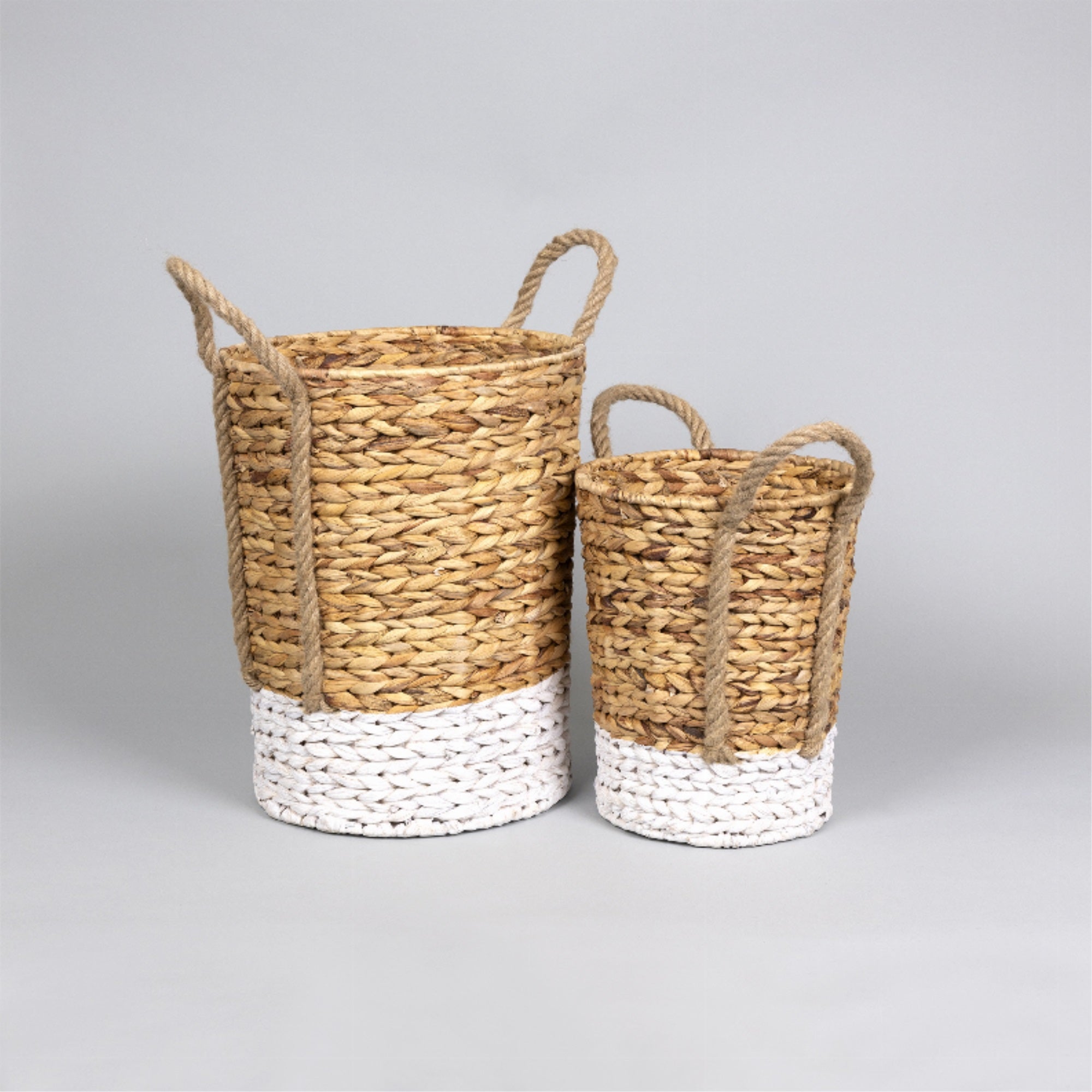 Set Of 2 Water Hyacinth Baskets