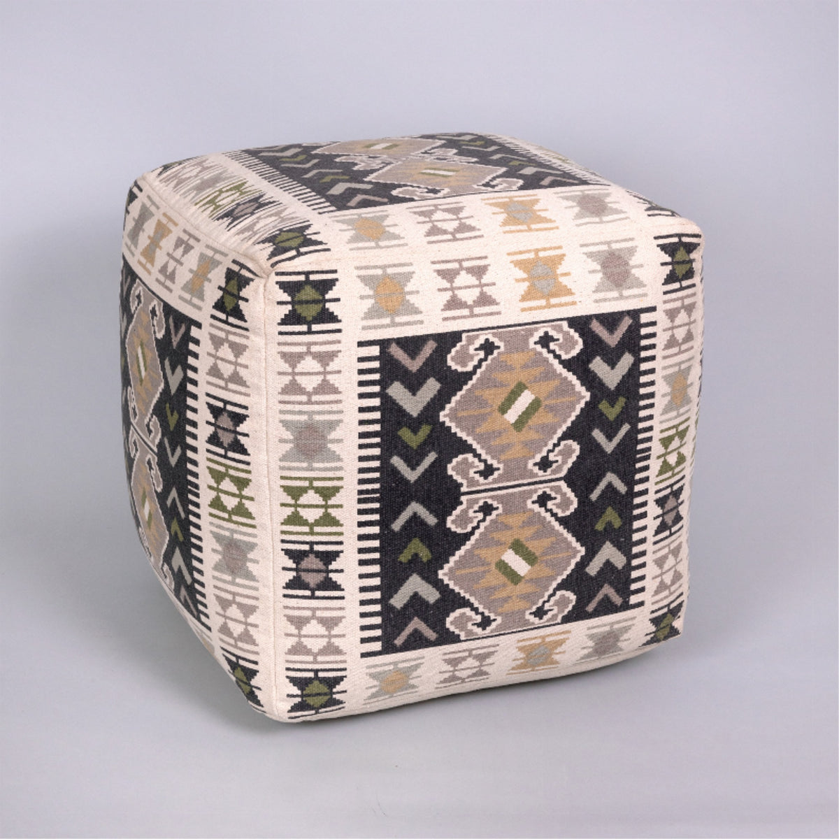 Woven Cotton Floor Pouf
