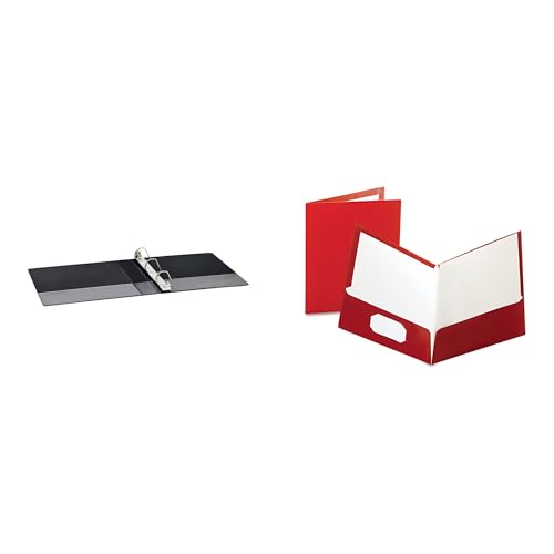 Casafoyer Polypropylene D-Ring Binder & 2 Pockets Laminated Portfolio Combo Kit for Office and School Organization