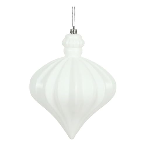 Casafoyer  6” White Matte Onion Drop 4/Bg - N175811D - (Pack Of 2)