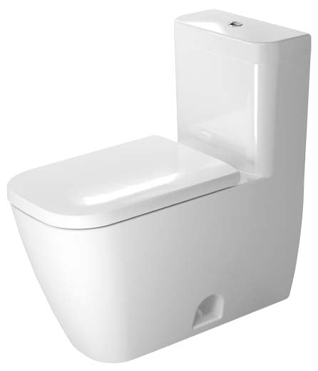Duravit Happy D.2 One-Piece Toilet, Dual Flush Top Button White