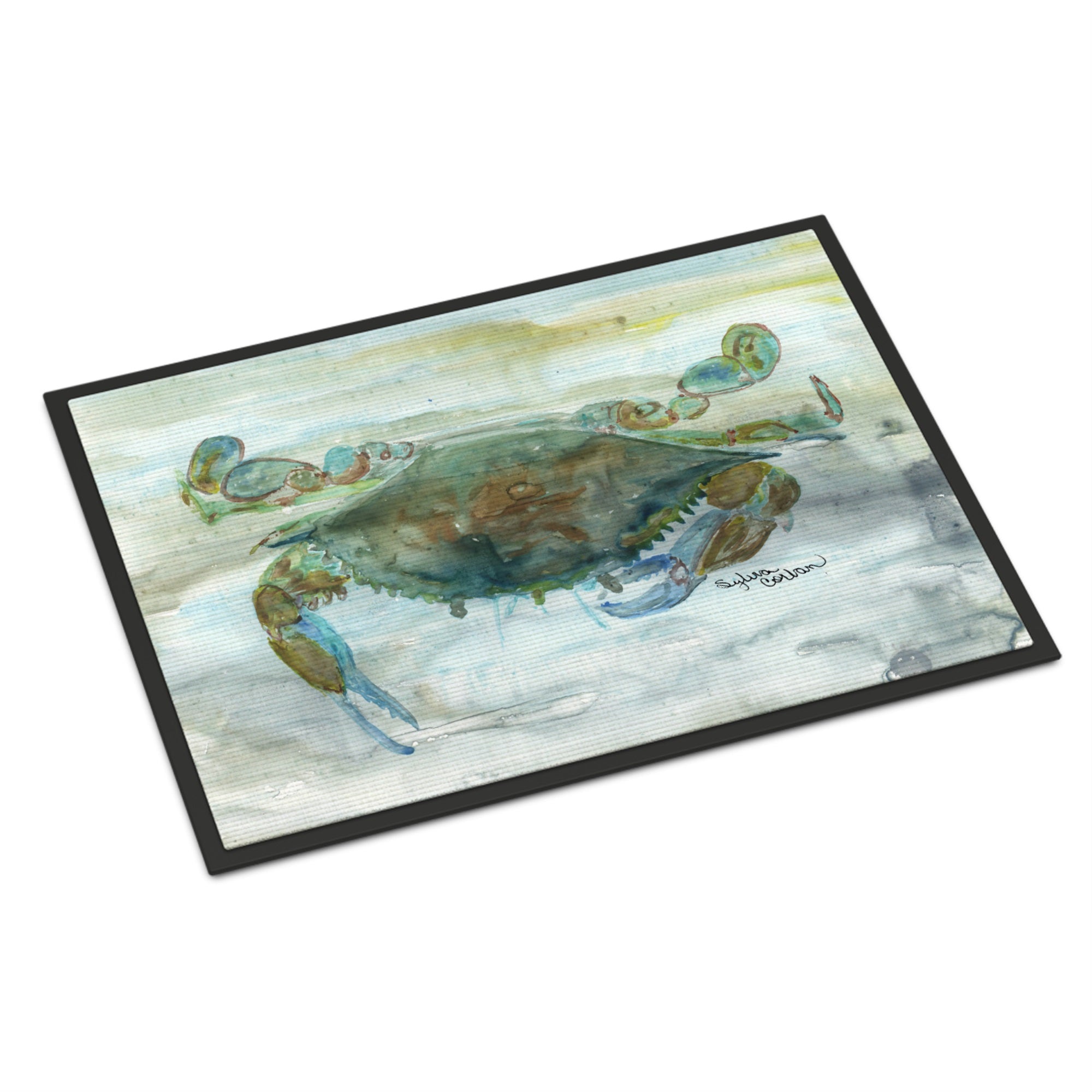 Crab A Leg Up Watercolor Indoor Or Outdoor Mat 24X36