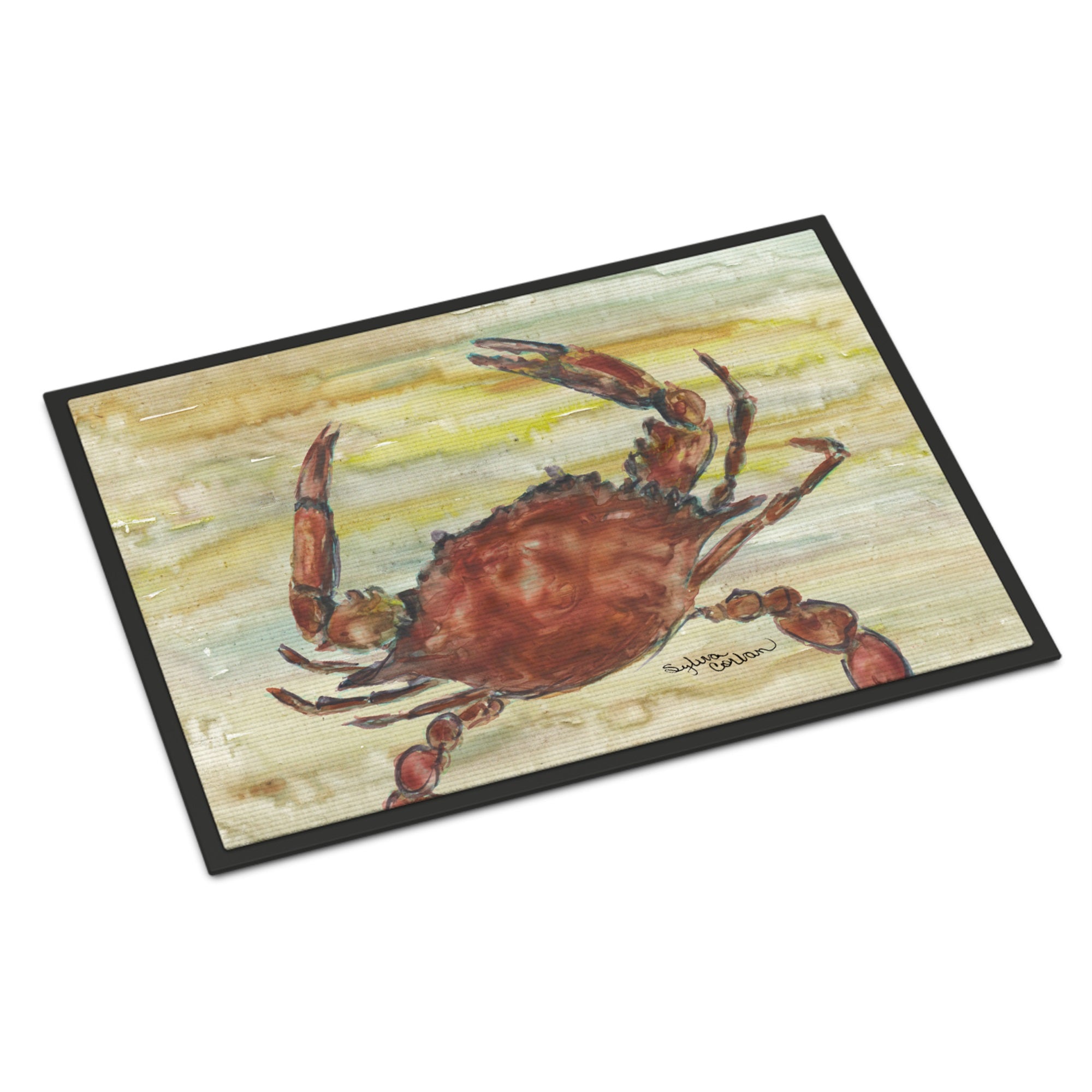 Cooked Crab Yellow Sky Indoor Or Outdoor Mat 24X36