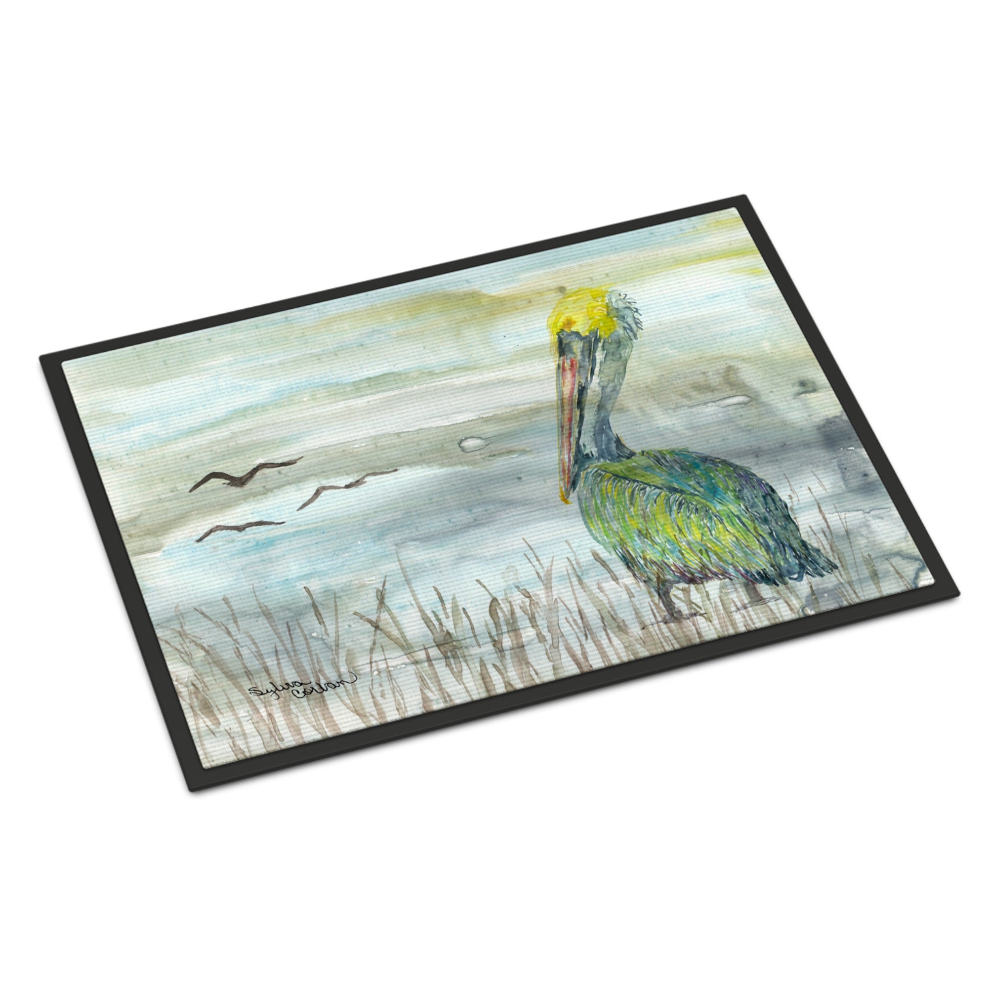 Pelican Watercolor Indoor Or Outdoor Mat 18X27