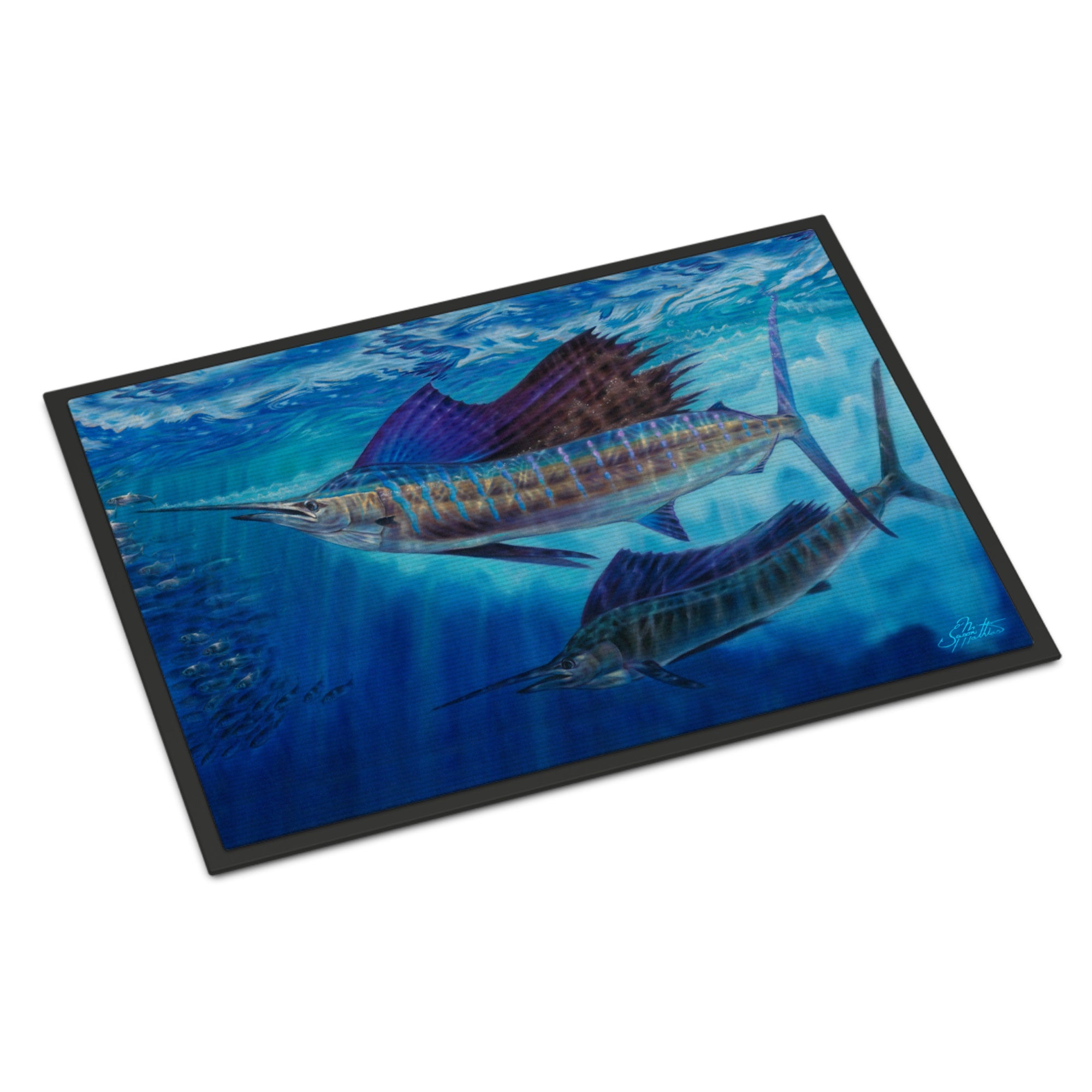 Wide Open Sailfish Indoor Or Outdoor Mat 24X36
