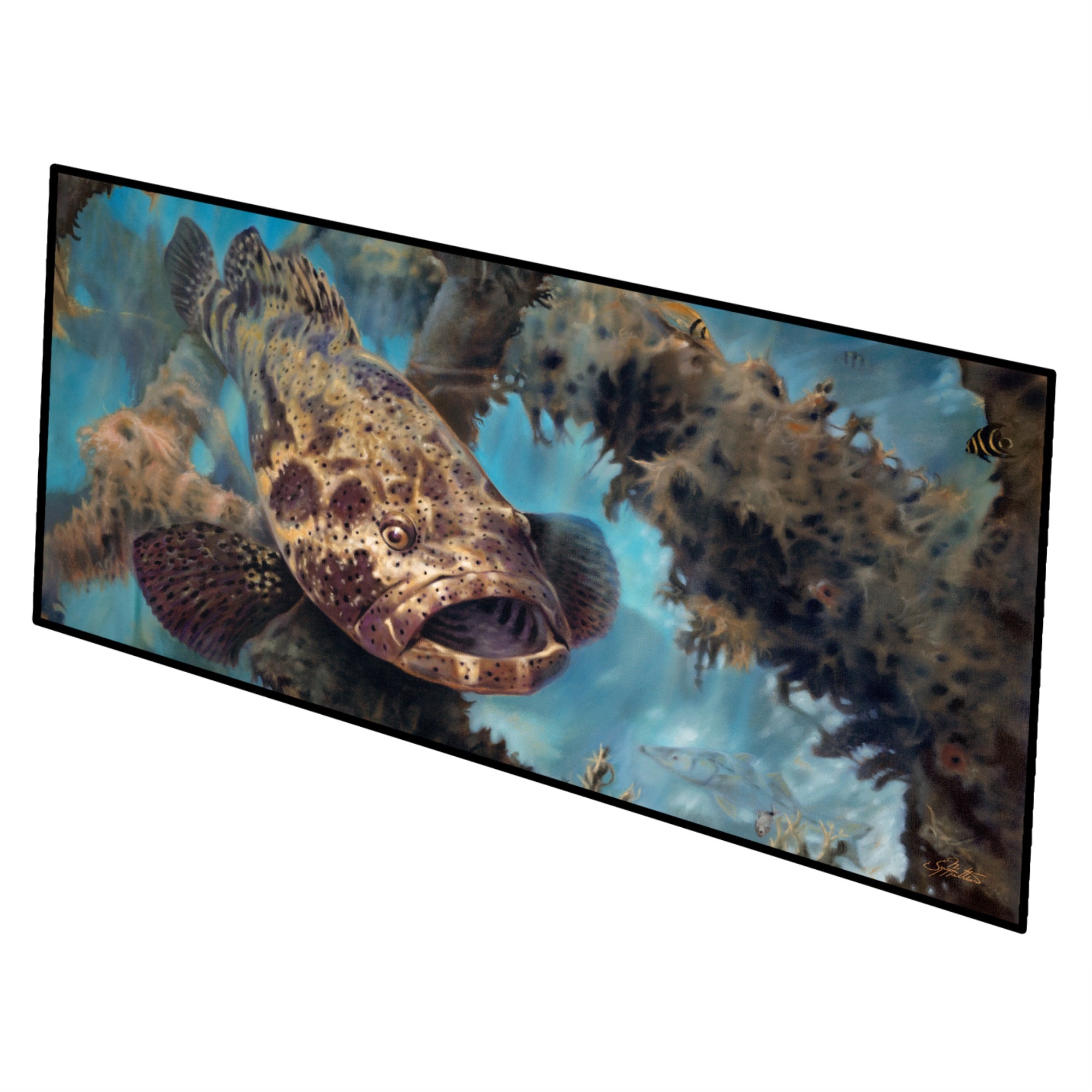 Golden Goliath Grouper Indoor Or Outdoor Runner Mat 28X58