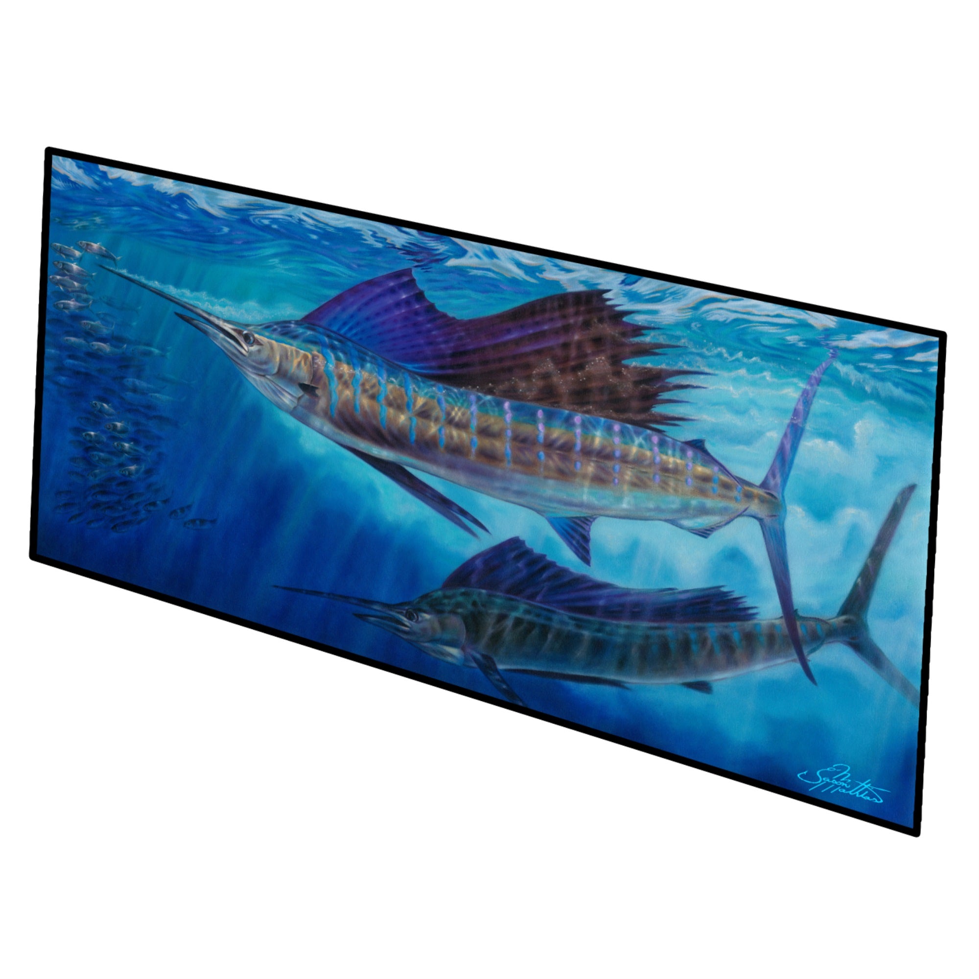 Wide Open Sailfish Indoor Or Outdoor Runner Mat 28X58