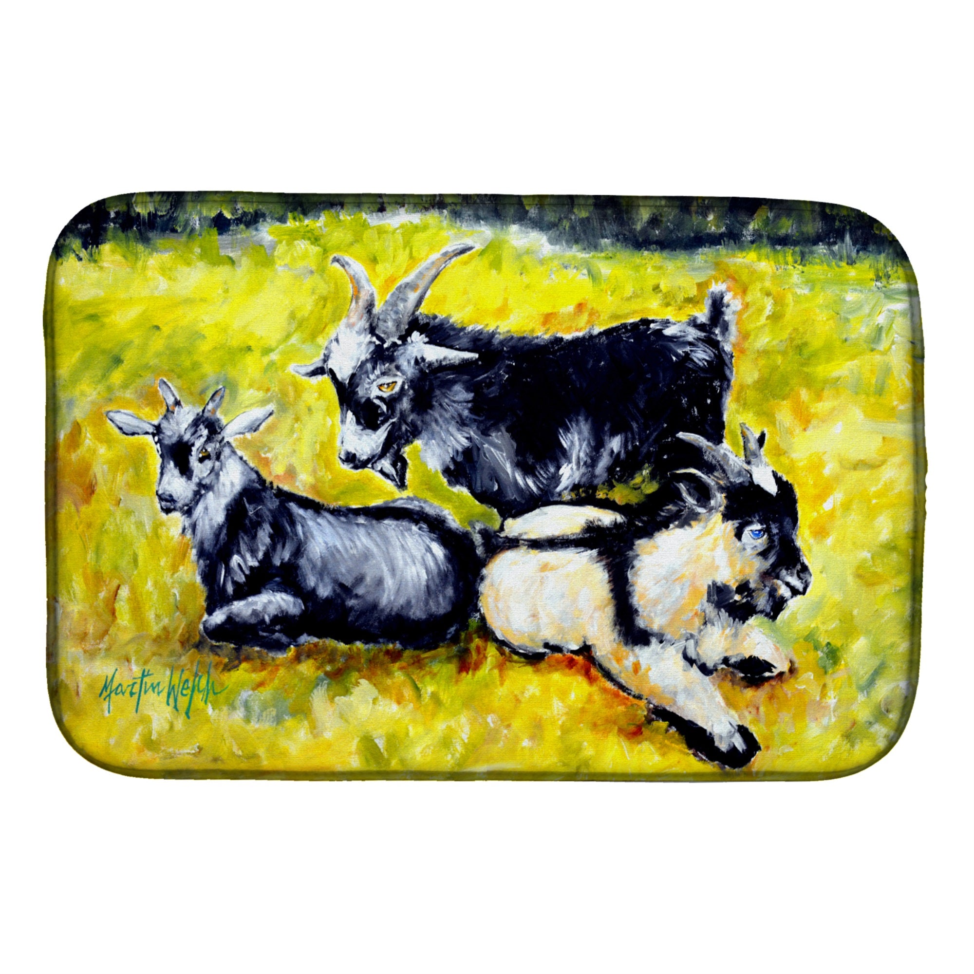 Three Goats Dish Drying Mat