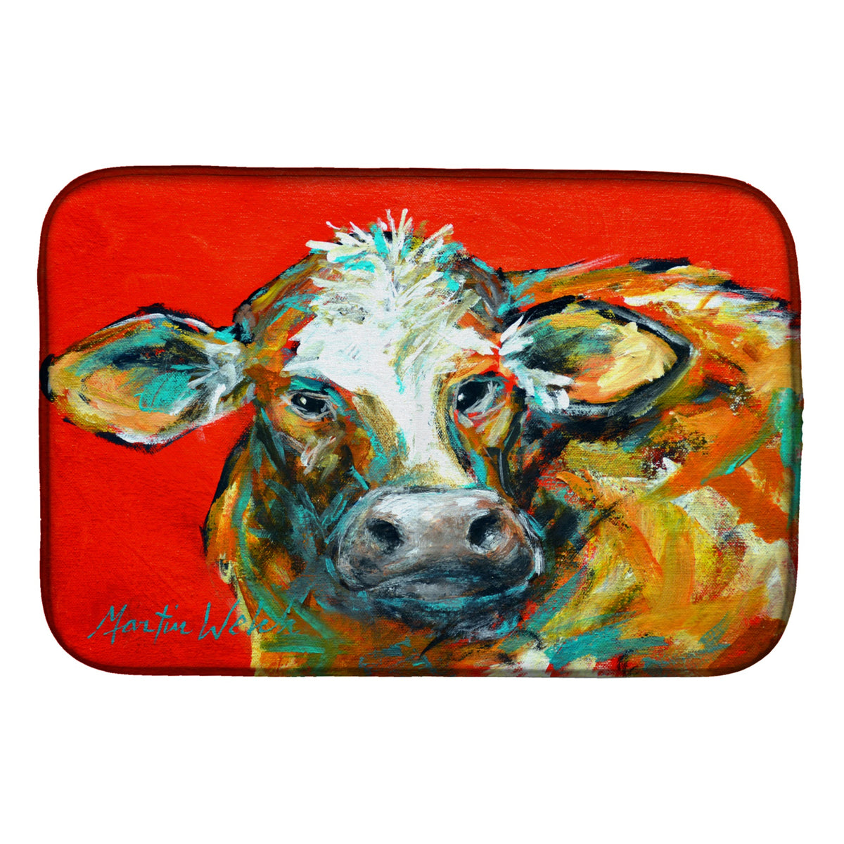 Caught Red Handed Cow Dish Drying Mat