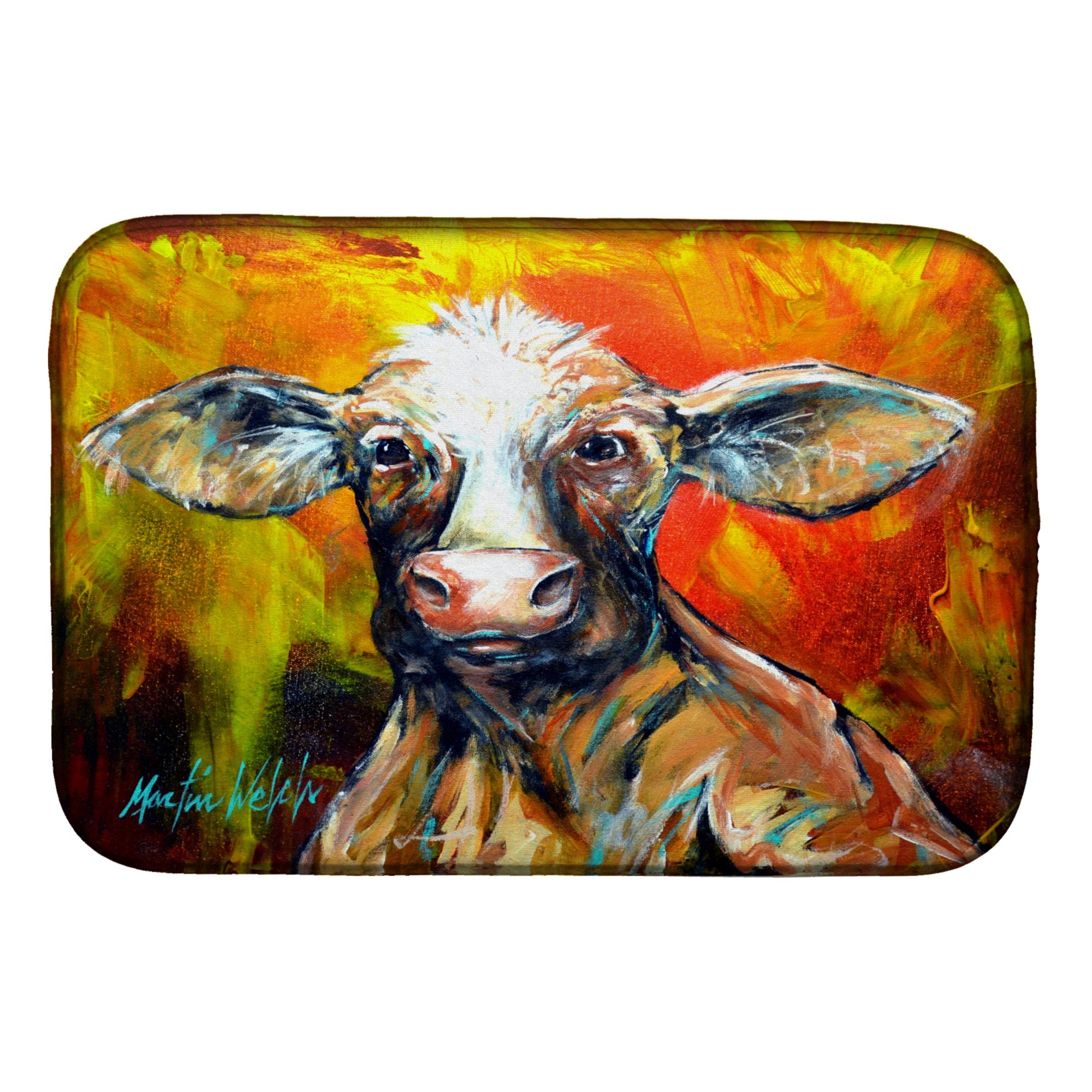 Happy Cow Dish Drying Mat