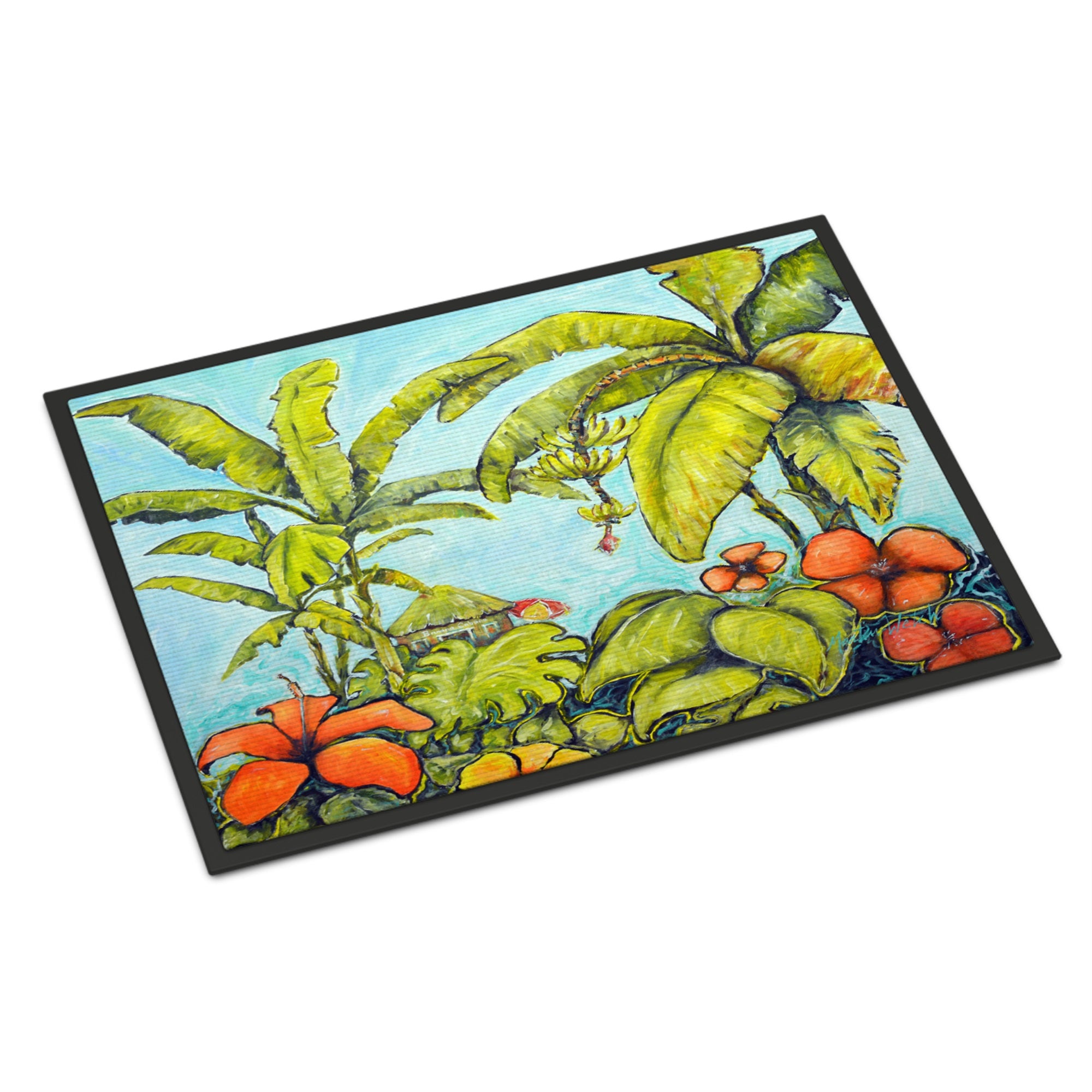 Banana Cabana Indoor Or Outdoor Mat 18X27