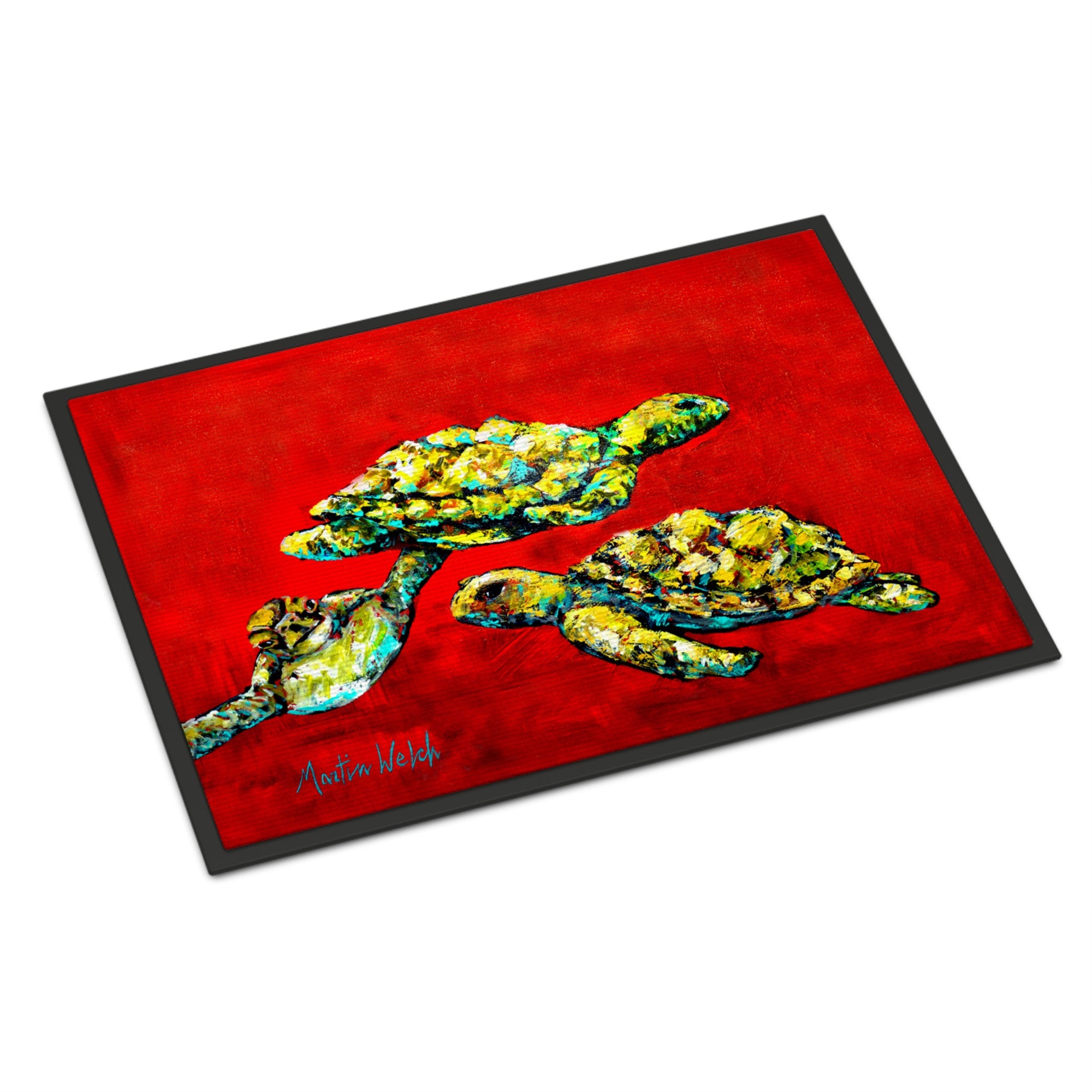 Drifting Home Turtles Indoor Or Outdoor Mat 18X27