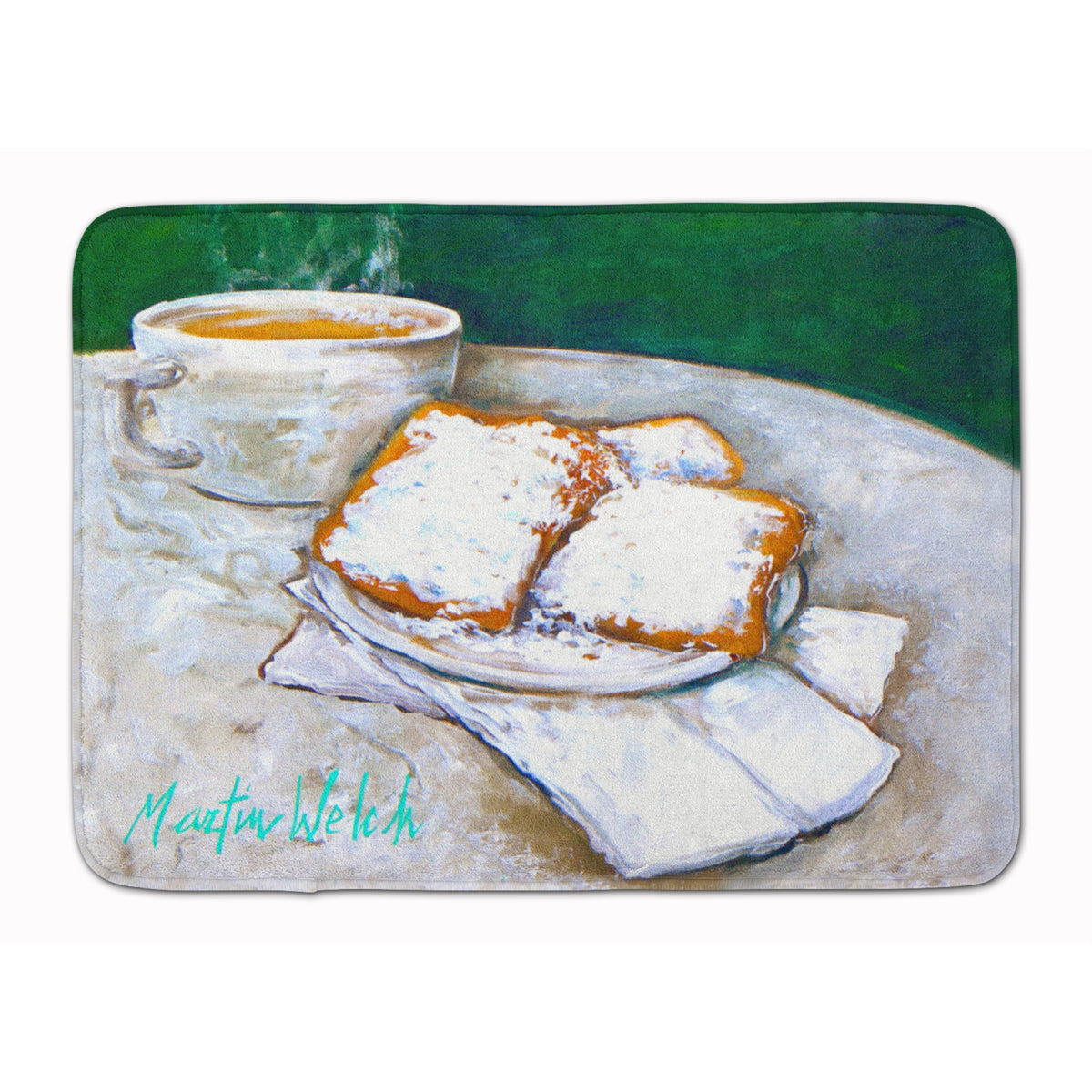 Breakfast Delight Beignets Machine Washable Memory Foam Mat