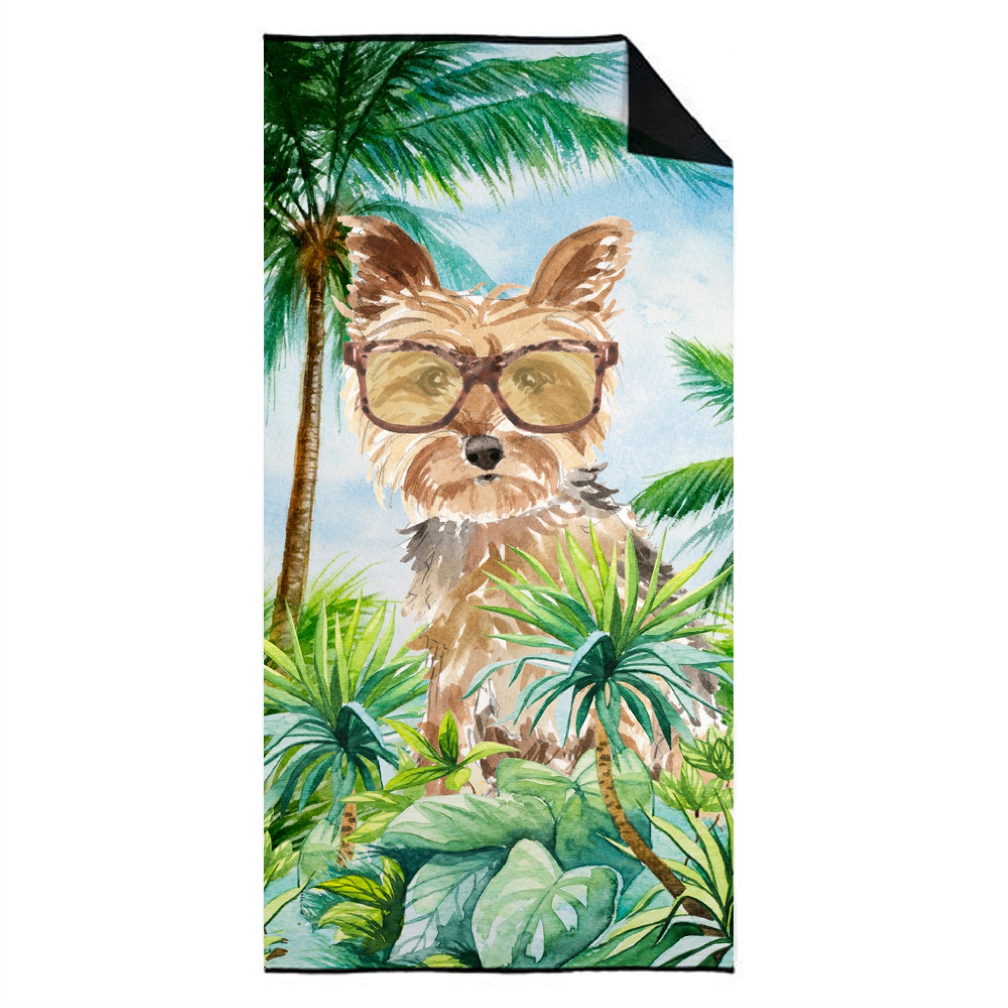 Yorkie Premium Beach Towel