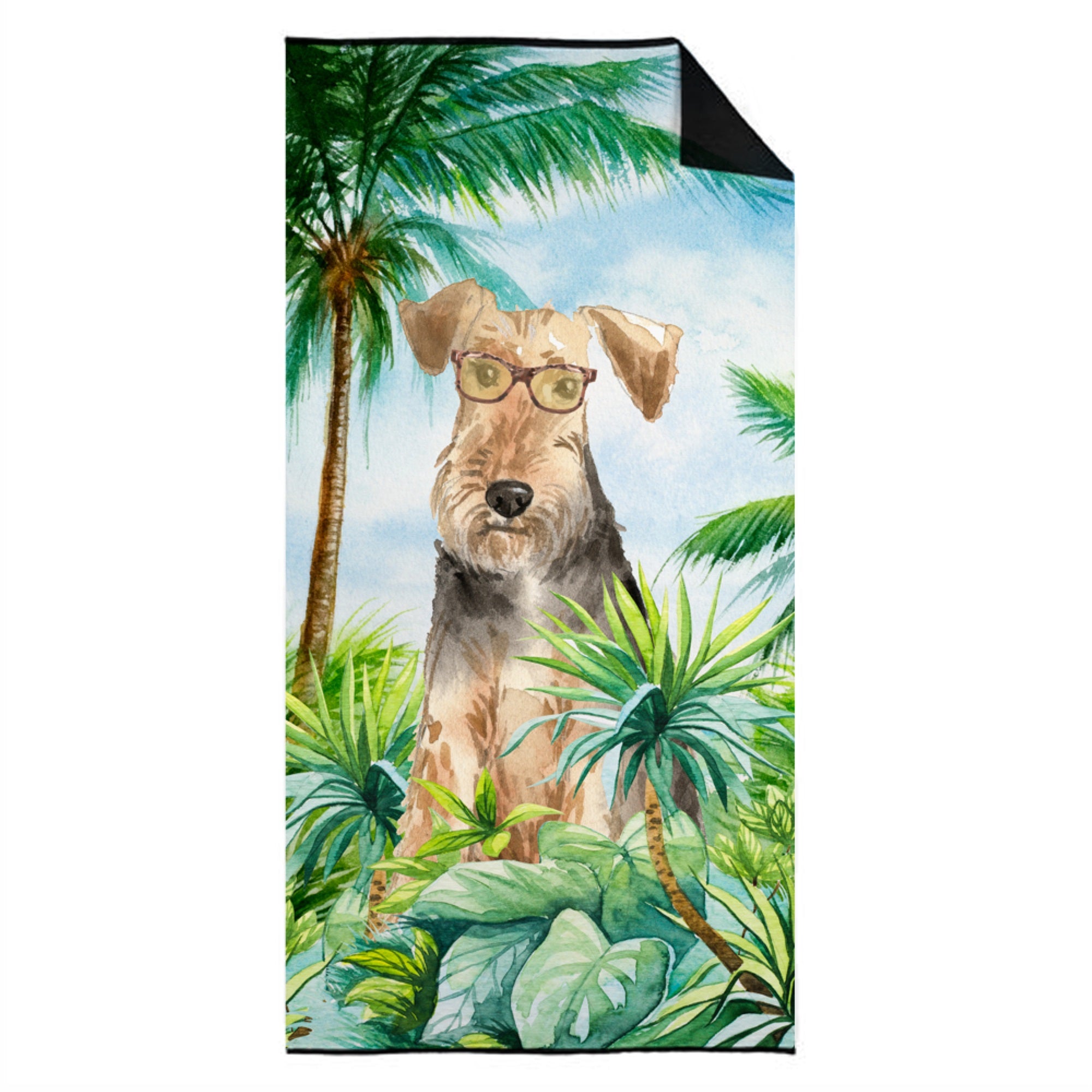 Airedale Terrier Premium Beach Towel