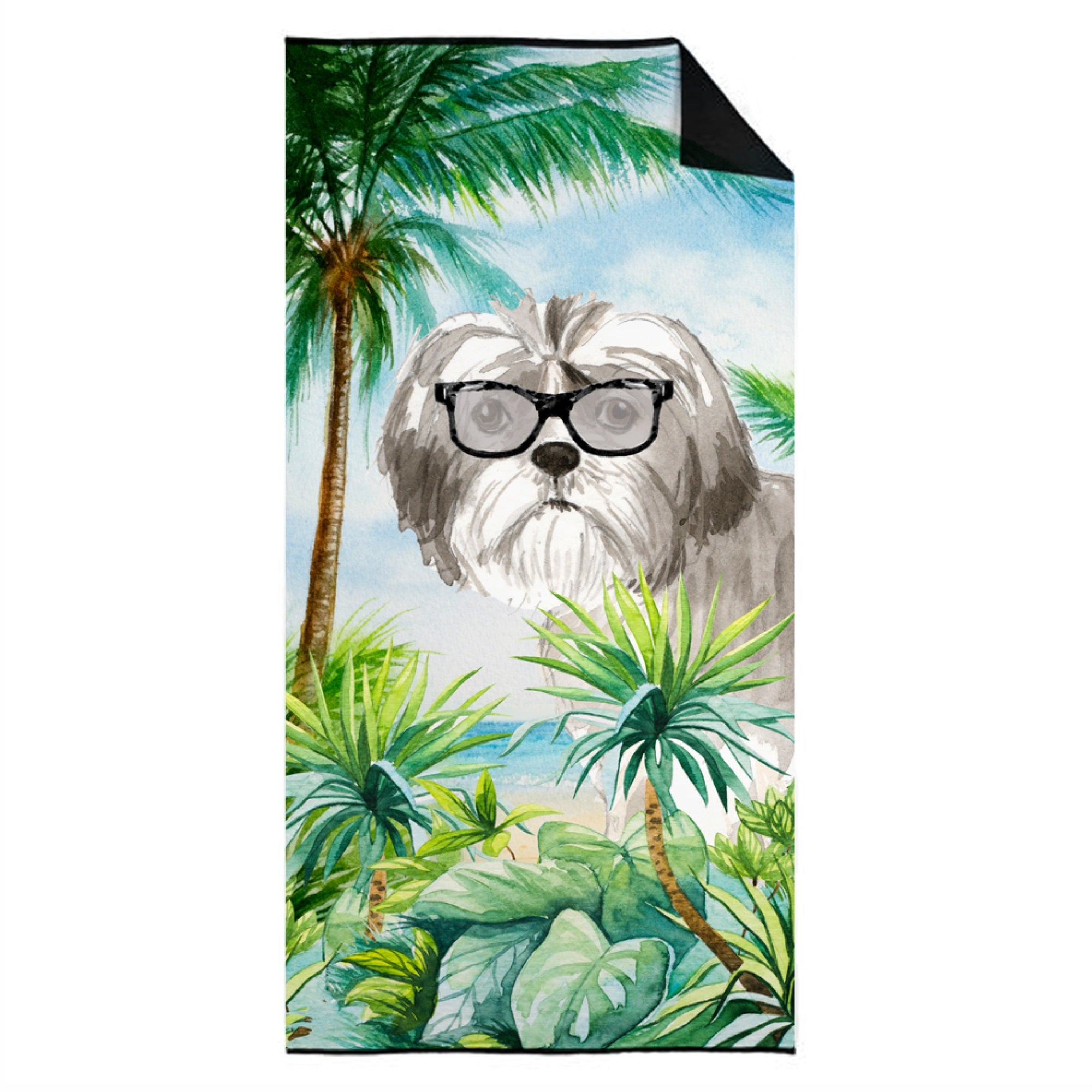 Shih Tzu Puppy Premium Beach Towel