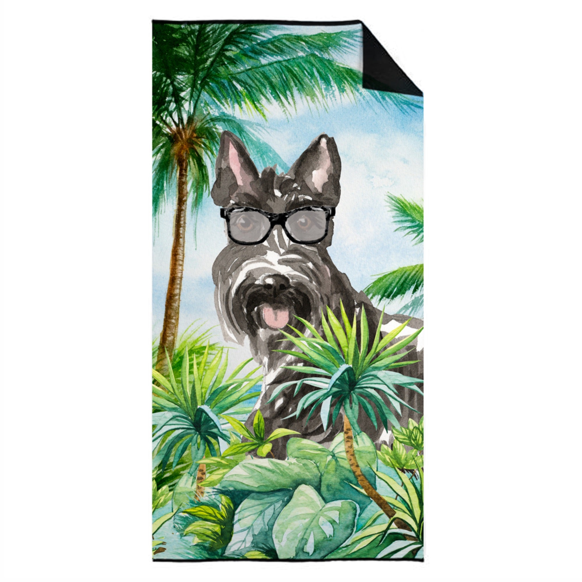 Scottish Terrier Premium Beach Towel