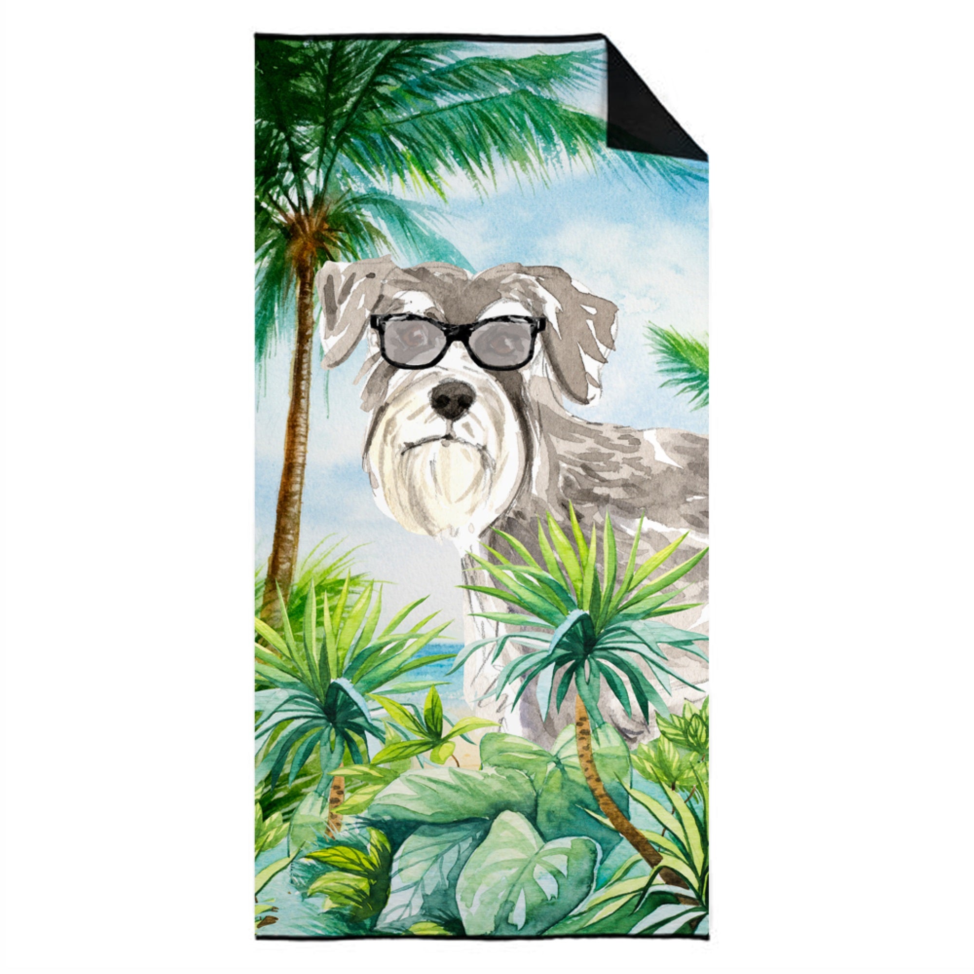 Schnauzer #1 Premium Beach Towel