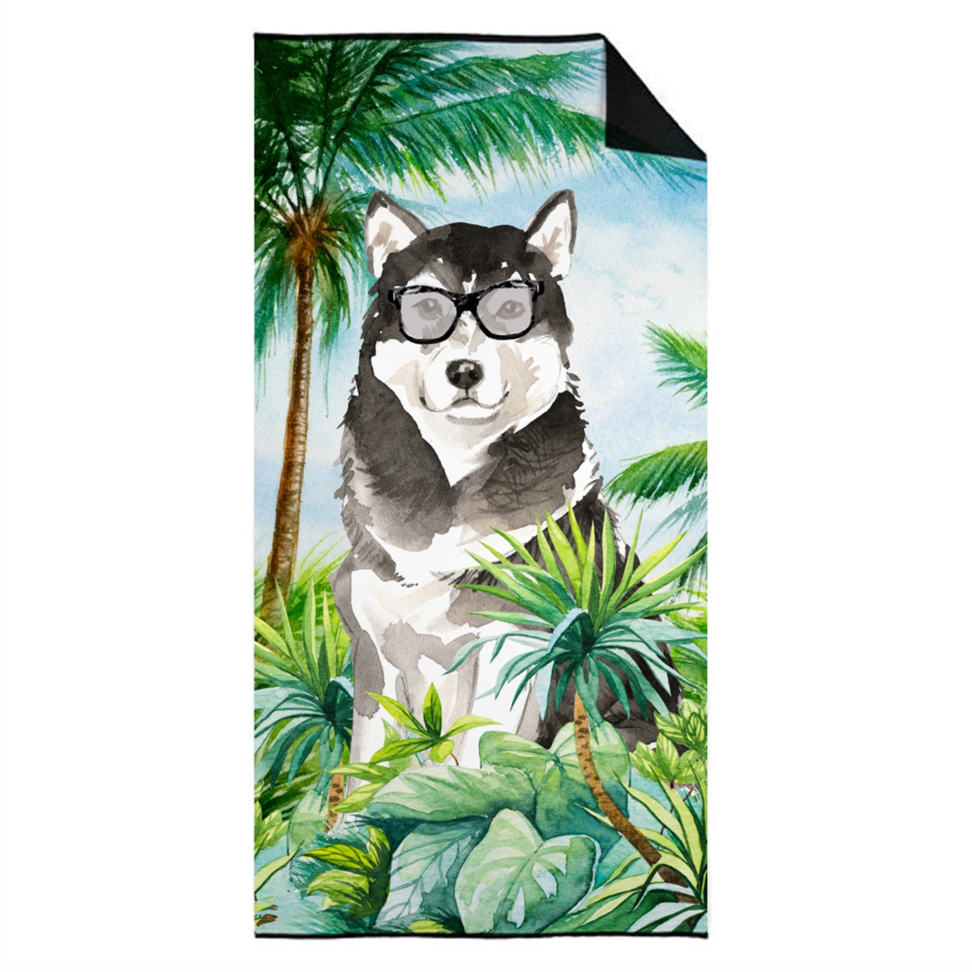 Alaskan Malamute Premium Beach Towel
