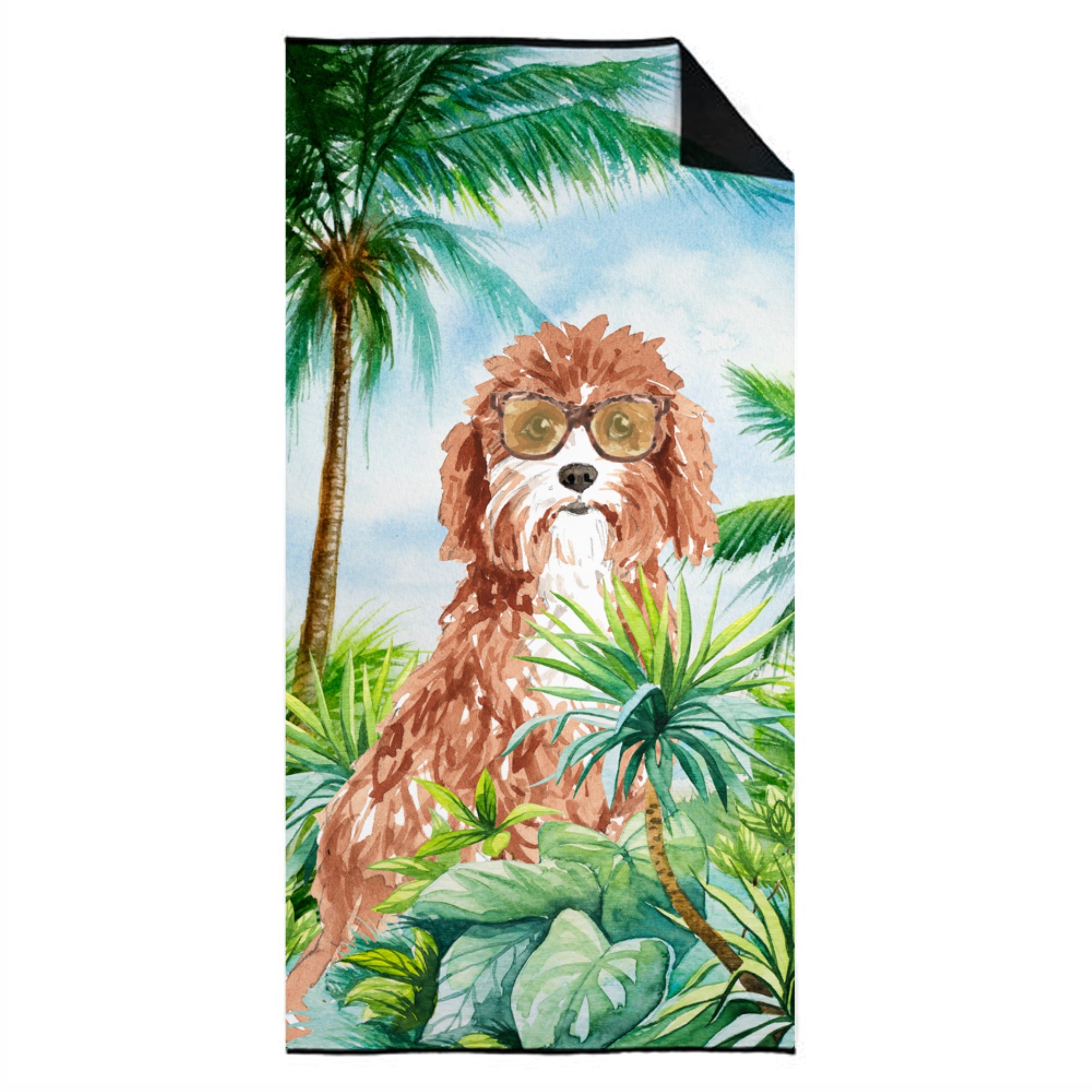 Cavapoo Premium Beach Towel