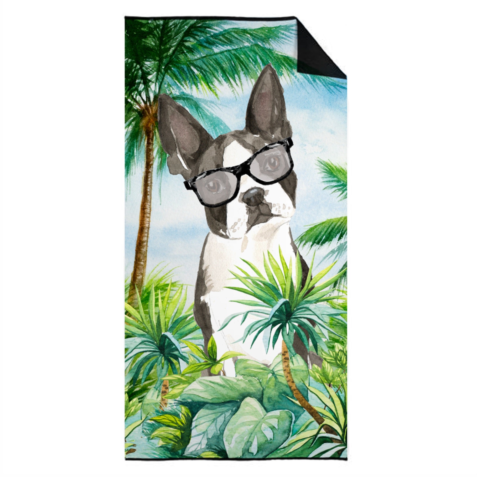 Boston Terrier Premium Beach Towel