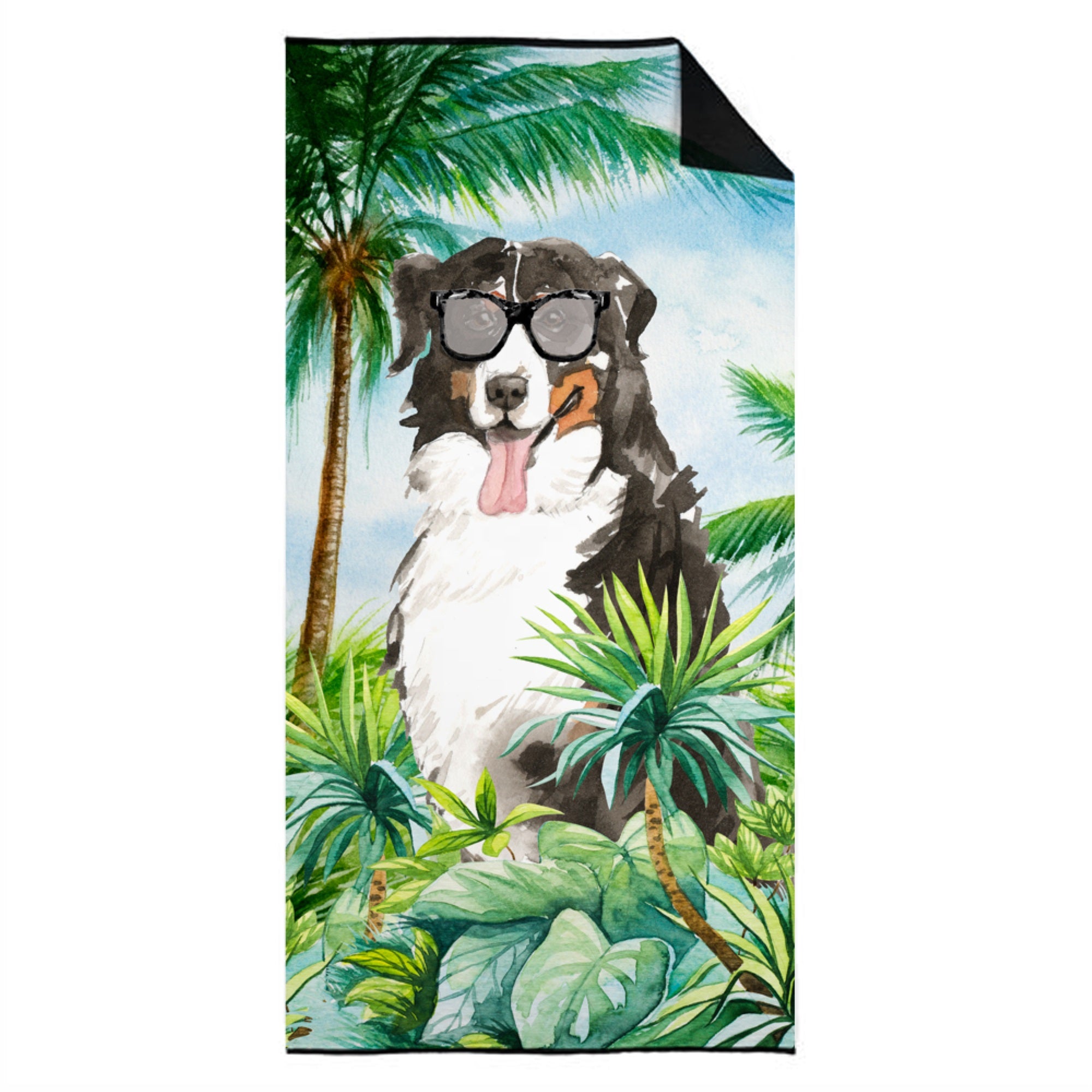 Bernese Mountain Dog Premium Beach Towel