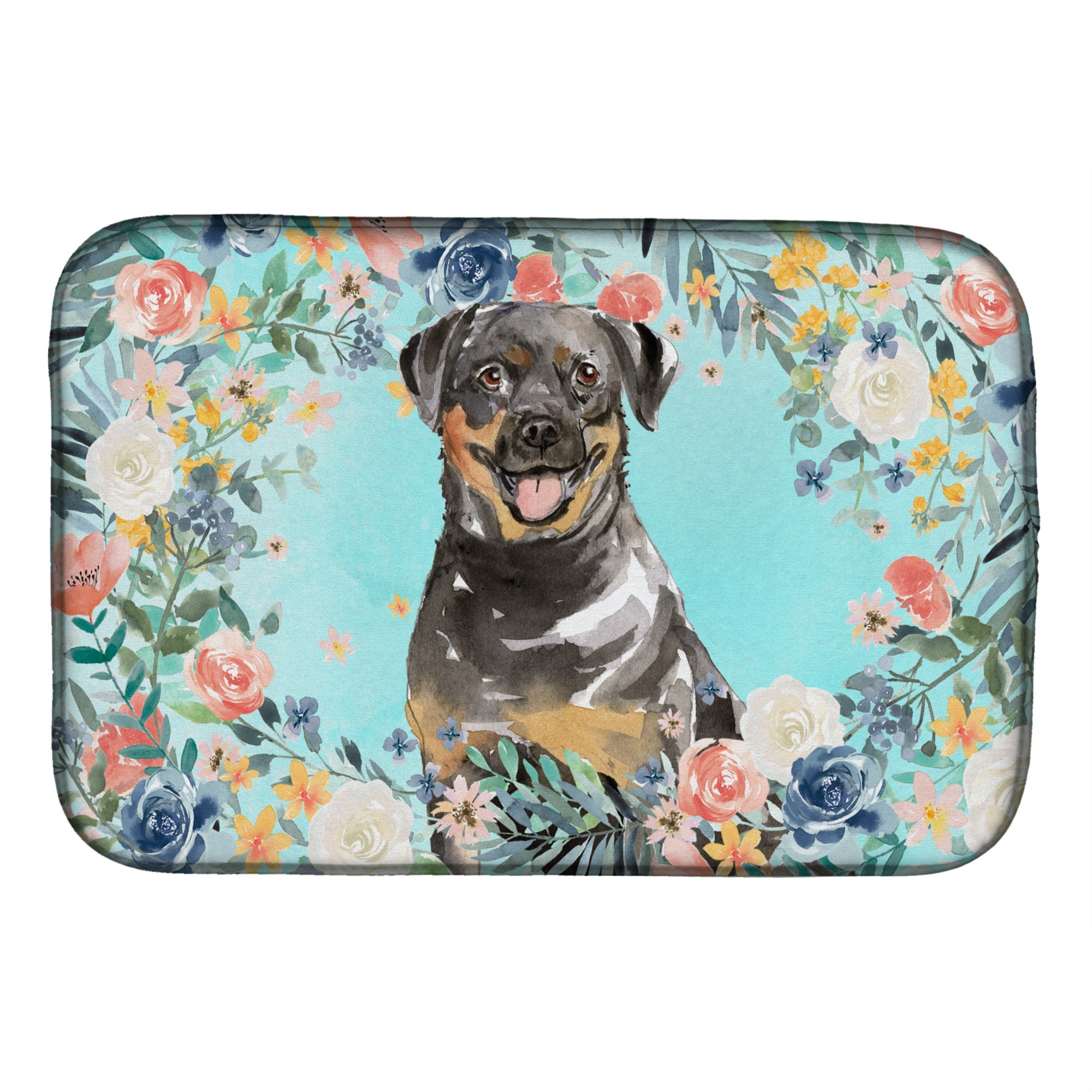 Rottweiler Dish Drying Mat