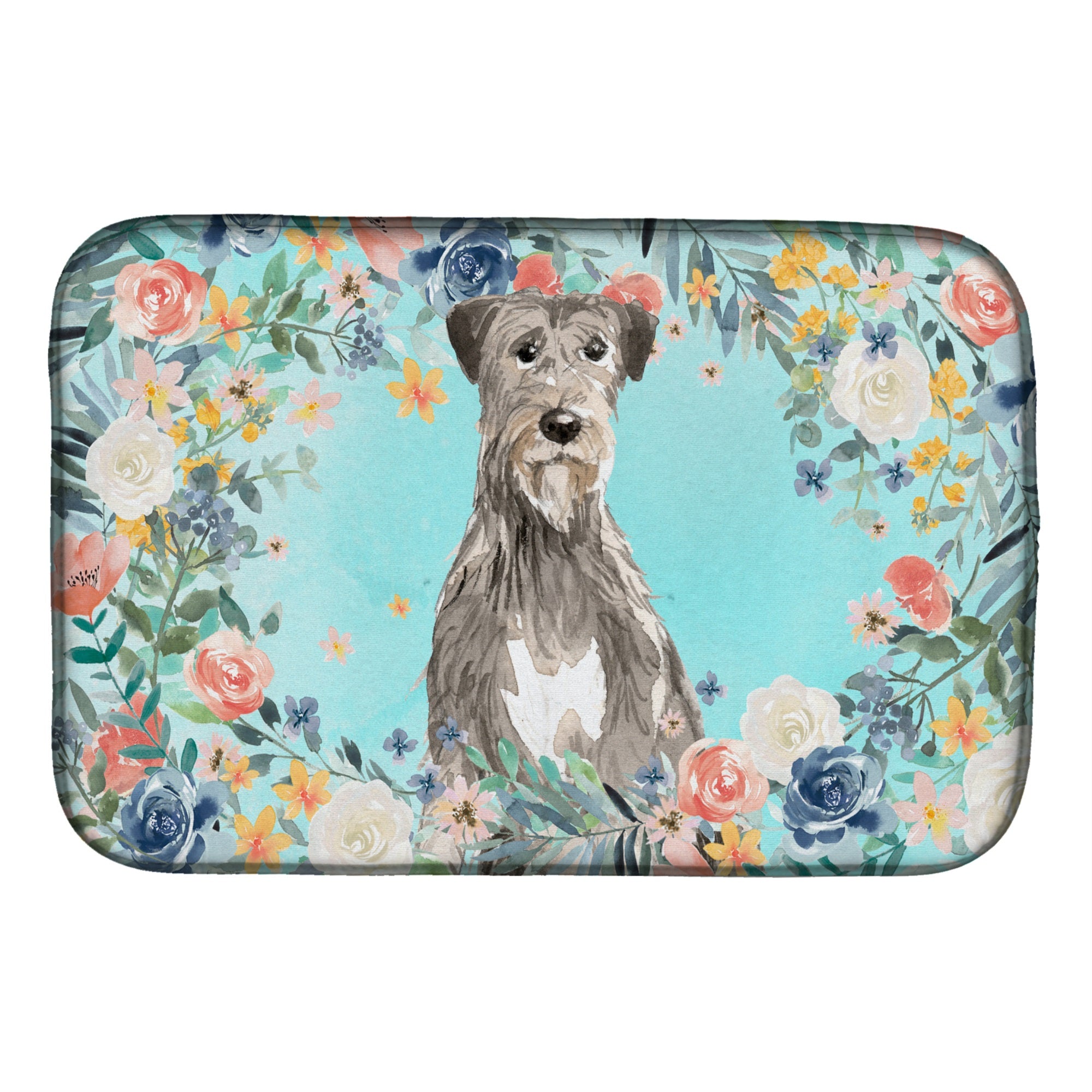 Irish Wolfhound Dish Drying Mat