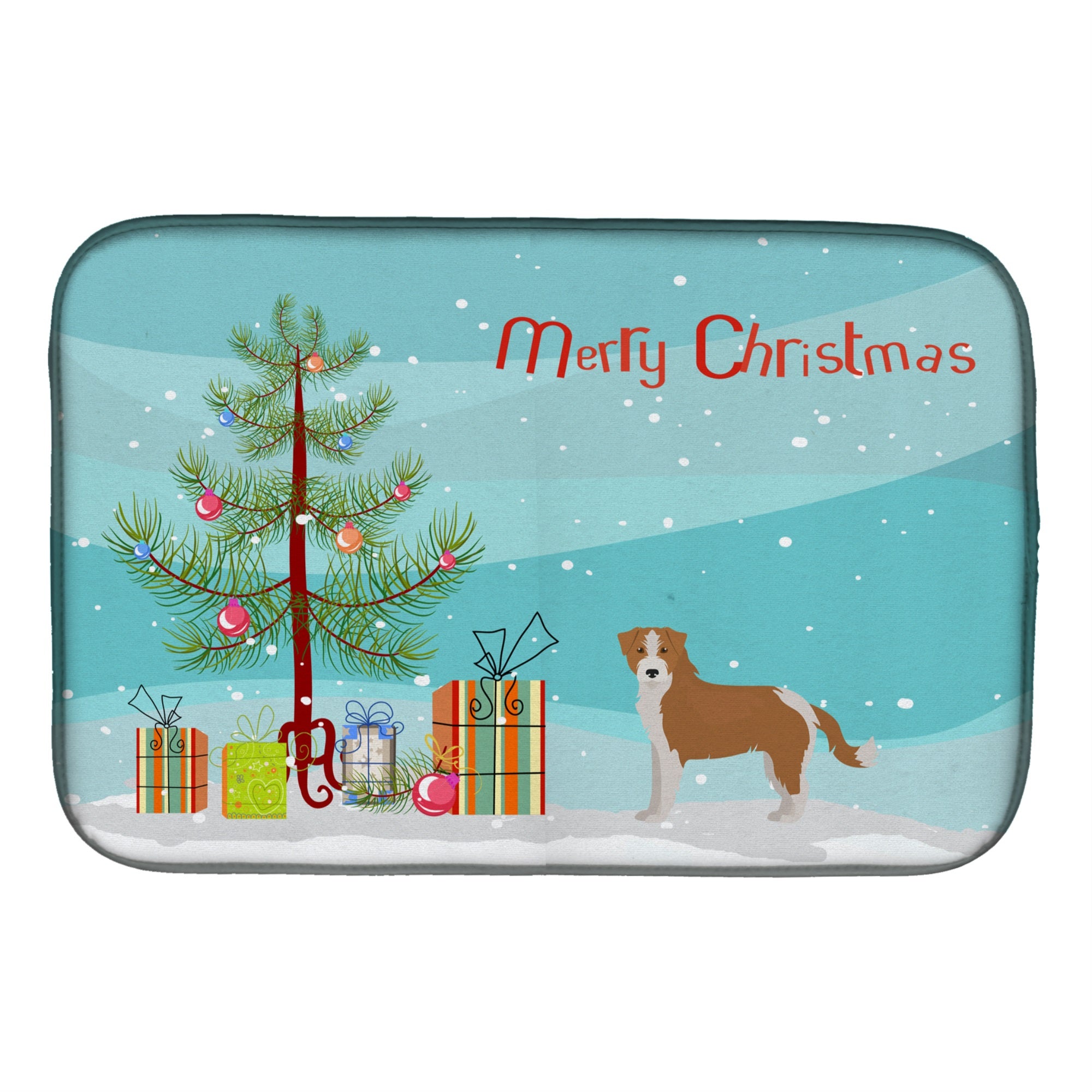 Kromfohrlnder Christmas Tree Dish Drying Mat