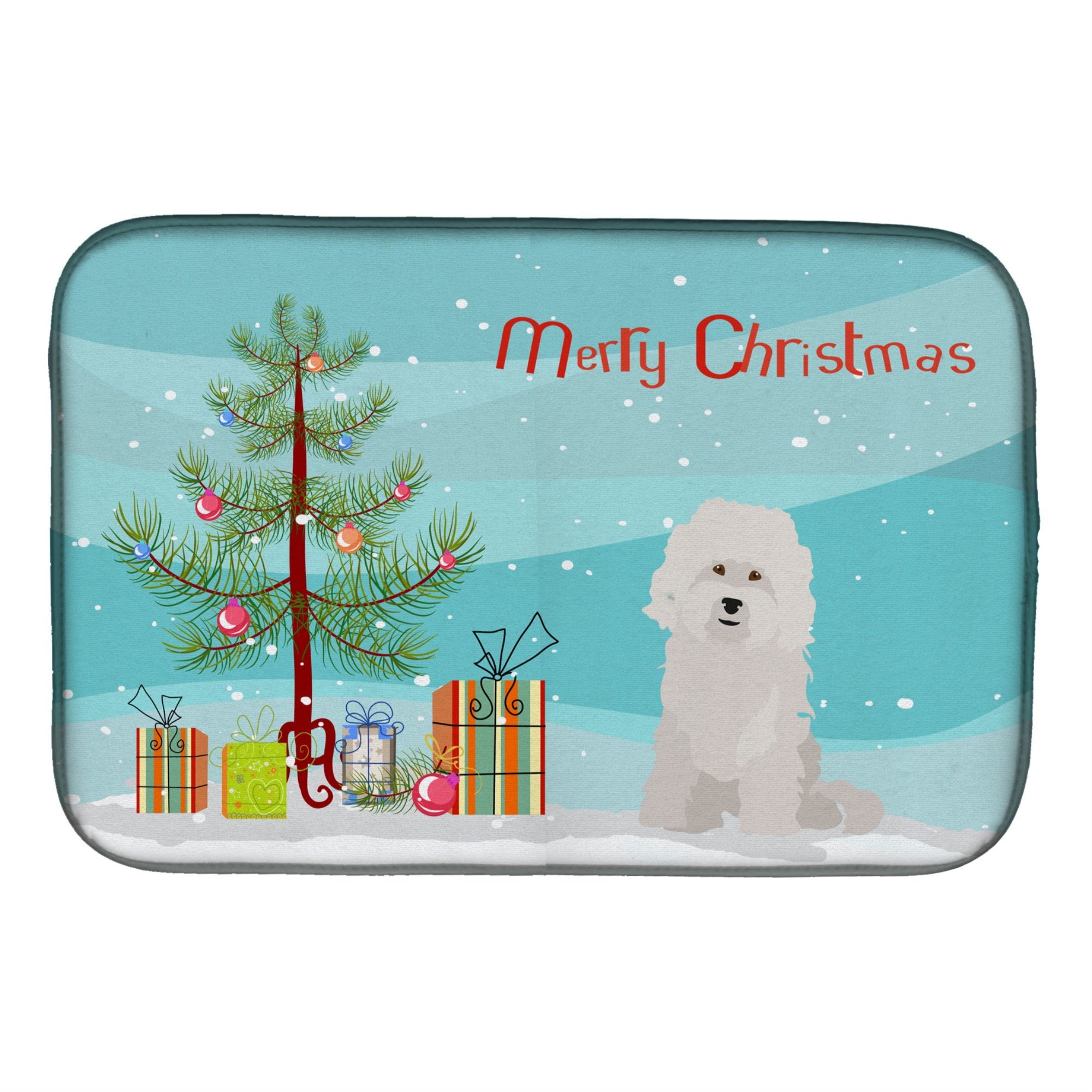 Bolognese Christmas Tree Dish Drying Mat