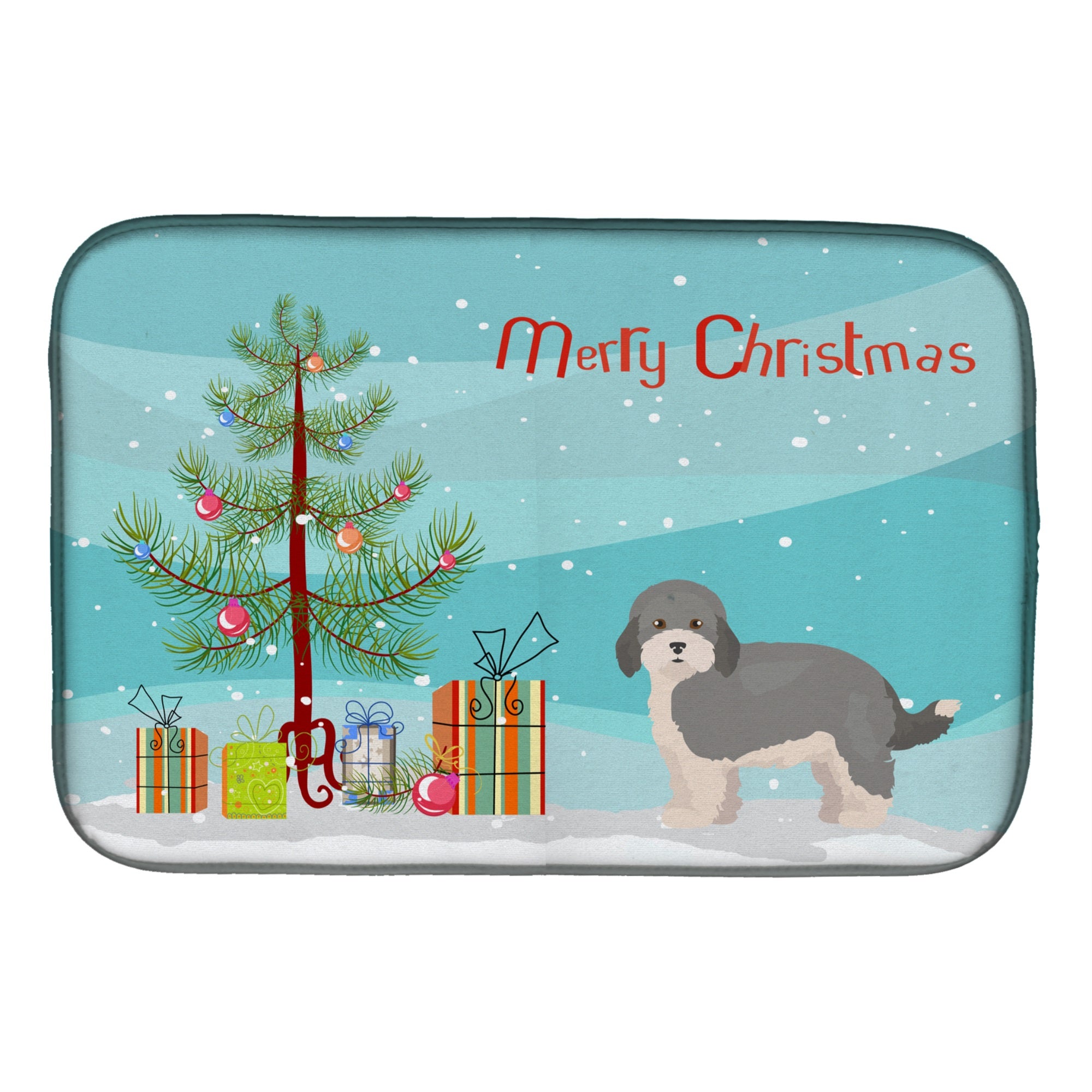 Havapoo #2 Christmas Tree Dish Drying Mat