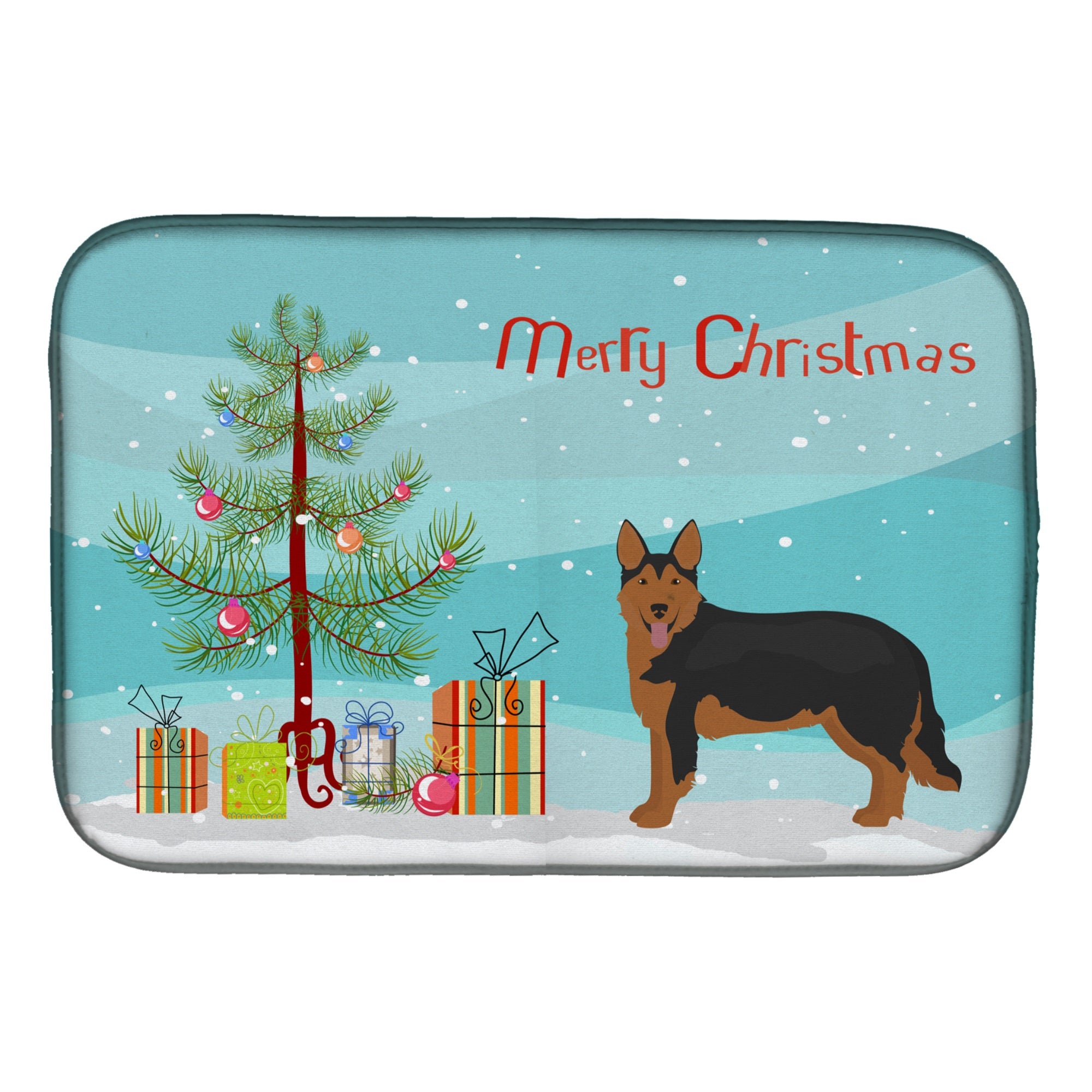 Shollie #2 Christmas Tree Dish Drying Mat
