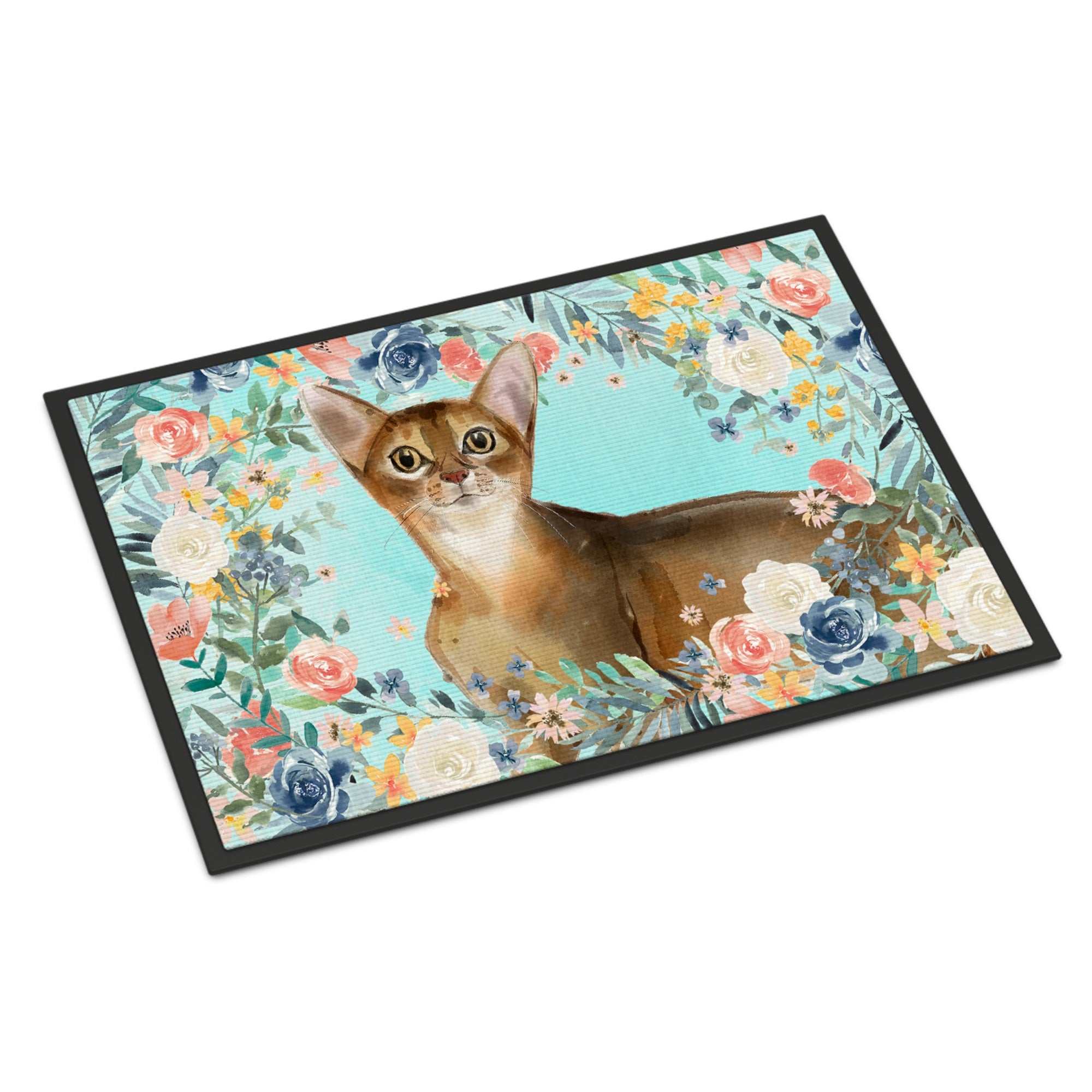 Abyssinian Spring Flowers Indoor Or Outdoor Mat 24X36