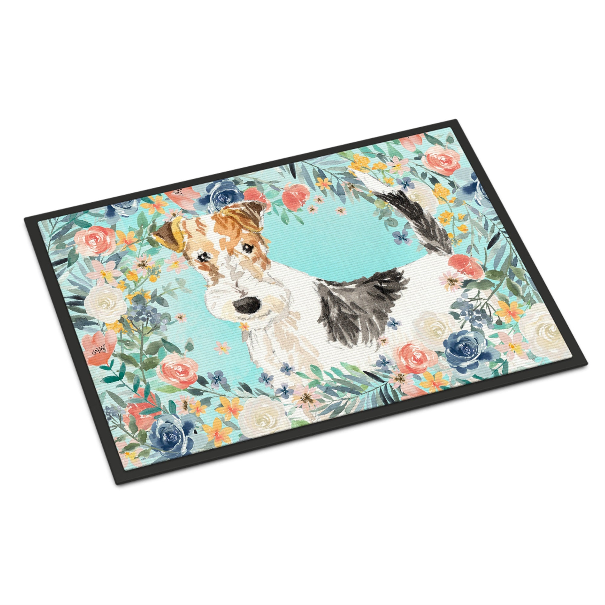 Fox Terrier Indoor Or Outdoor Mat 24X36