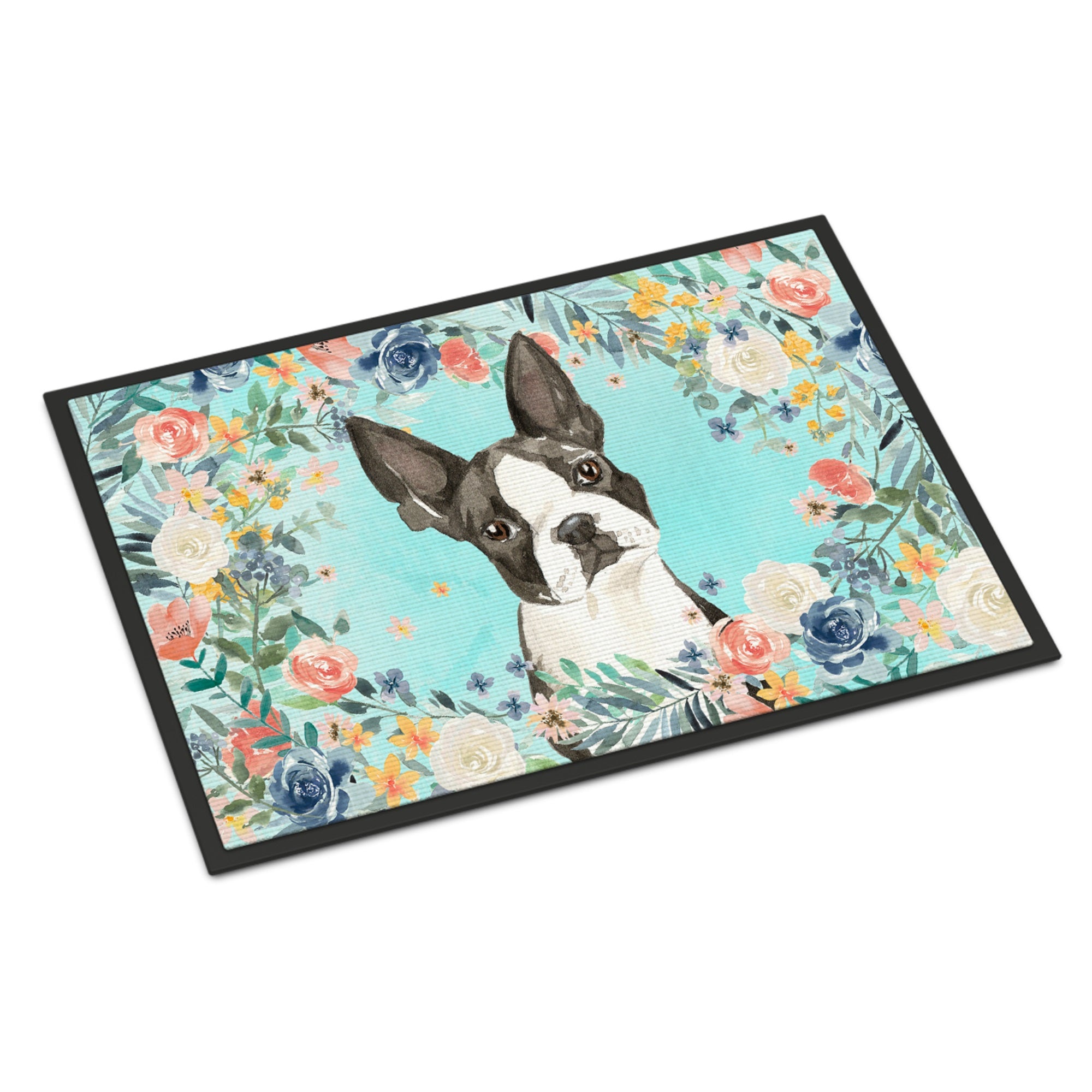 Boston Terrier Indoor Or Outdoor Mat 24X36