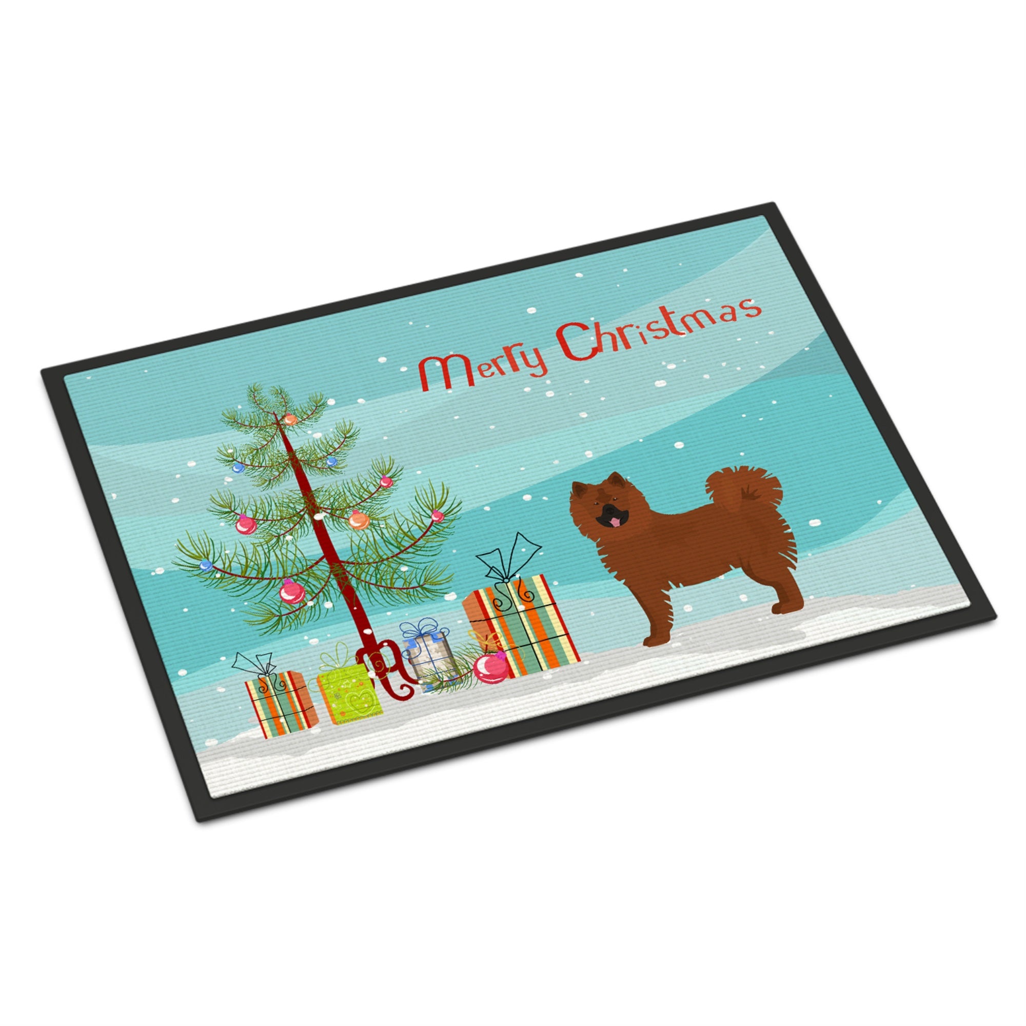 Eurasier Or Eurasian Dog Christmas Tree Indoor Or Outdoor Mat 24X36