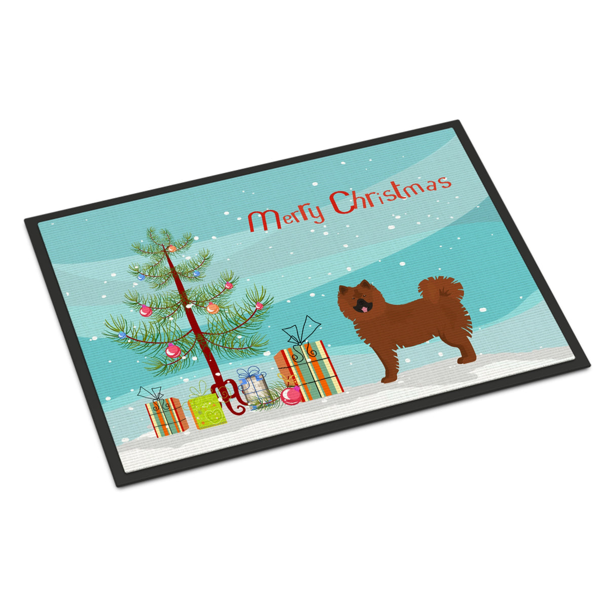 Eurasier Or Eurasian Dog Christmas Tree Indoor Or Outdoor Mat 24X36