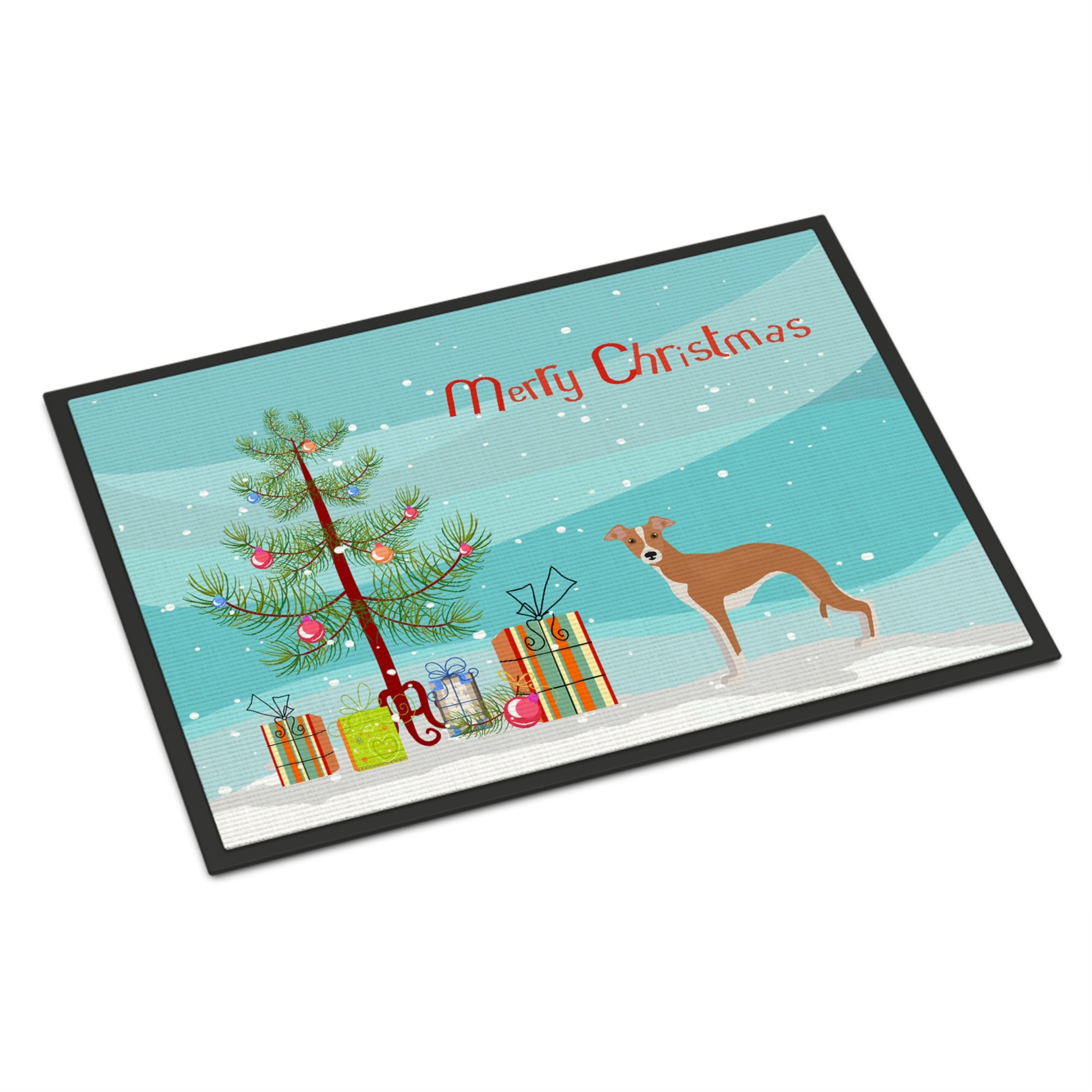 Italian Greyhound Christmas Tree Indoor Or Outdoor Mat 24X36