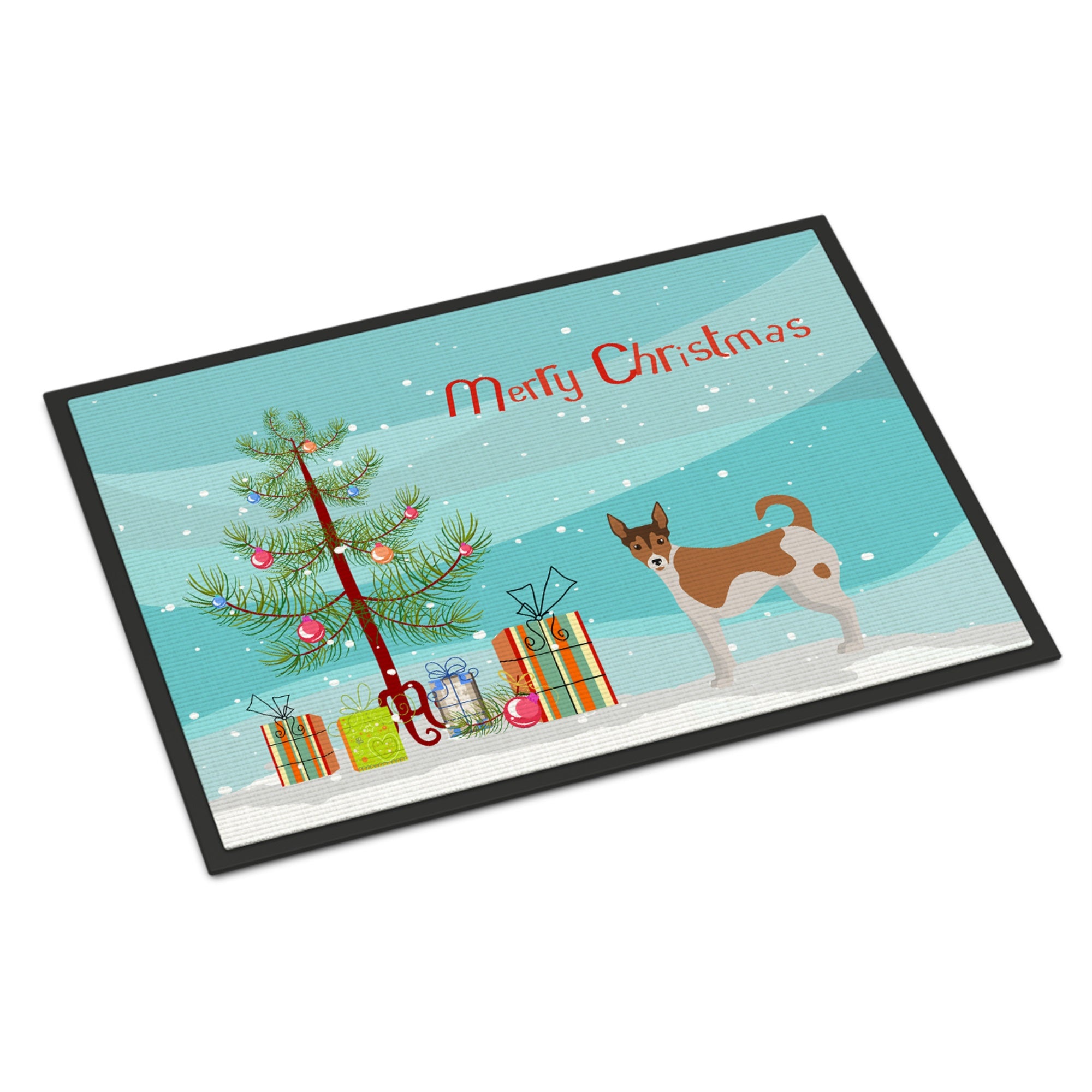 Tenterfield Terrier Christmas Tree Indoor Or Outdoor Mat 24X36