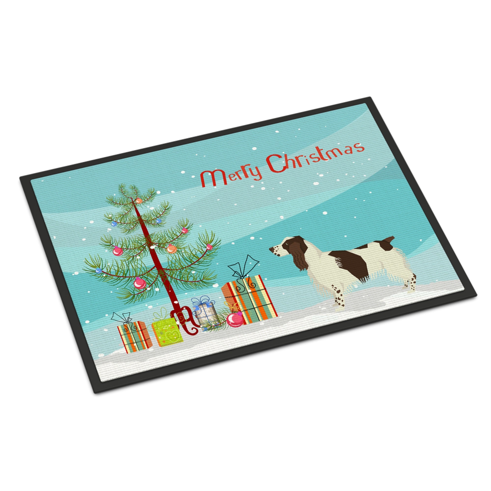 English Springer Spaniel Christmas Tree Indoor Or Outdoor Mat 24X36