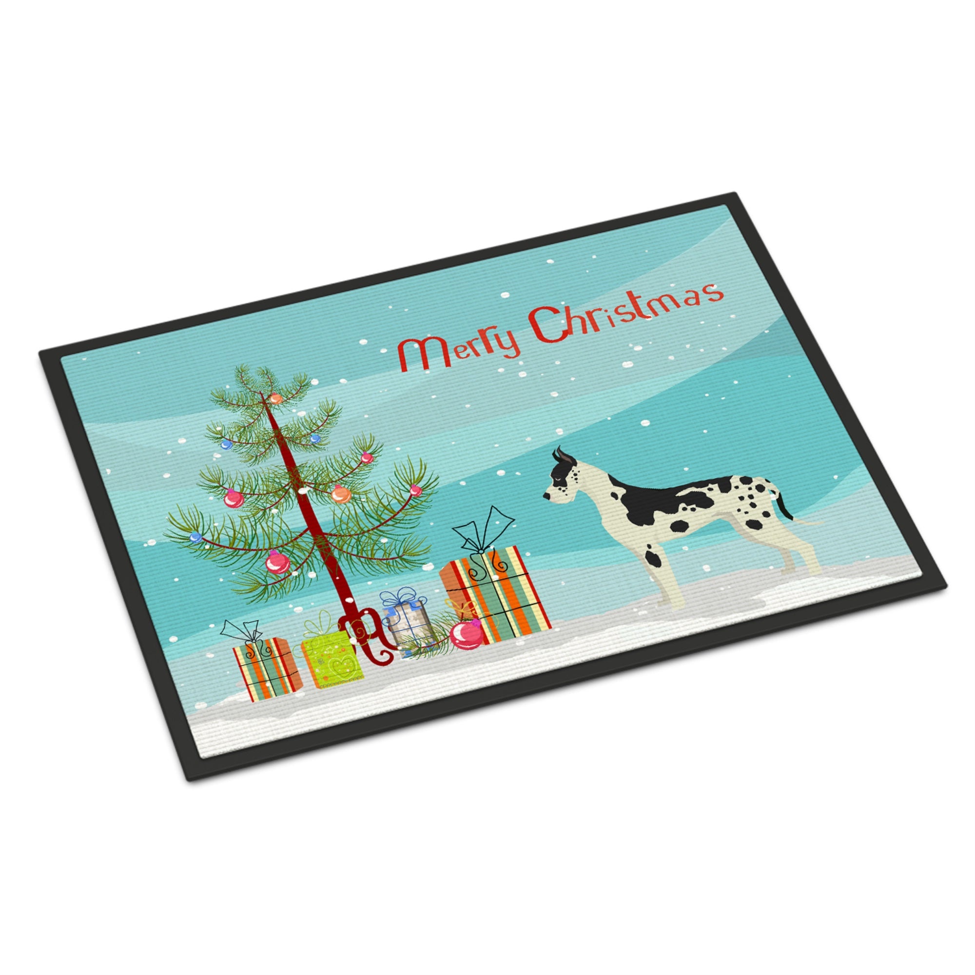 Great Dane Christmas Tree Indoor Or Outdoor Mat 24X36