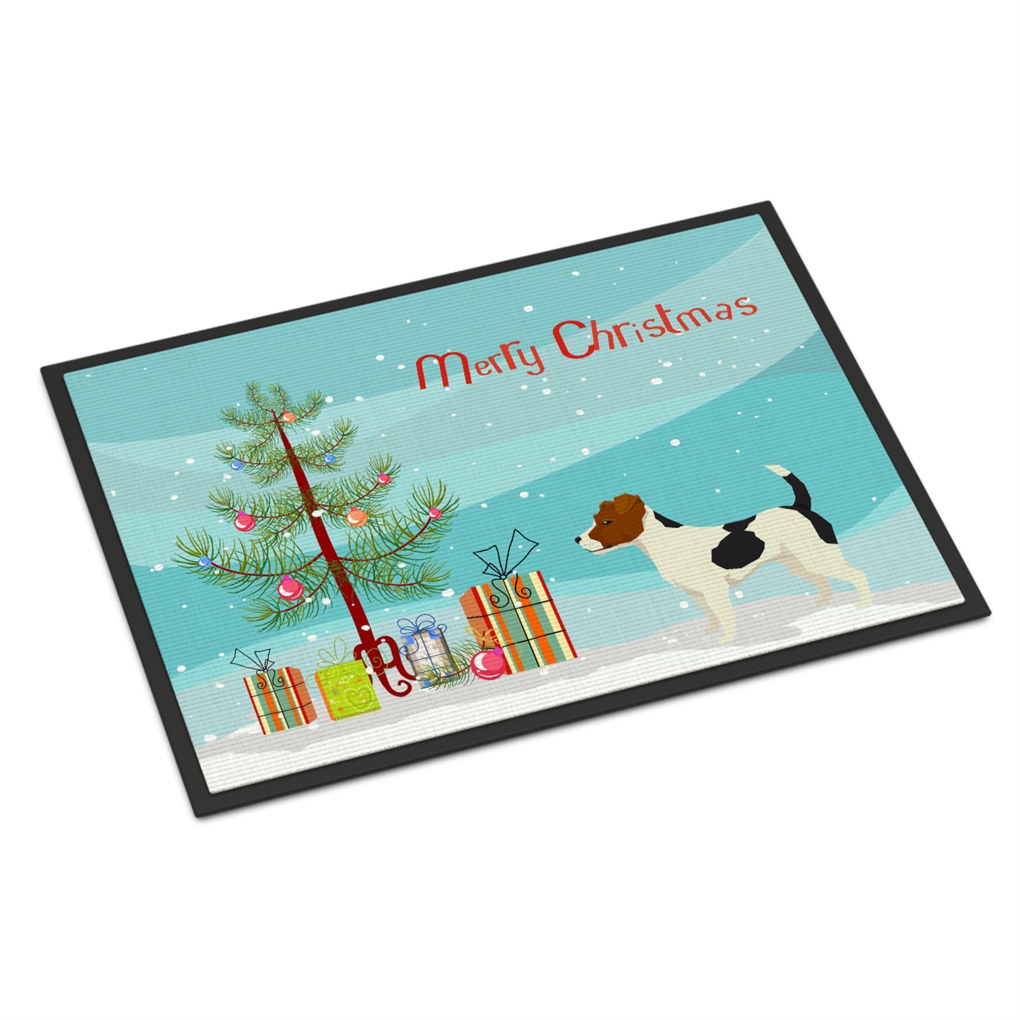 Jack Russell Terrier Christmas Tree Indoor Or Outdoor Mat 24X36