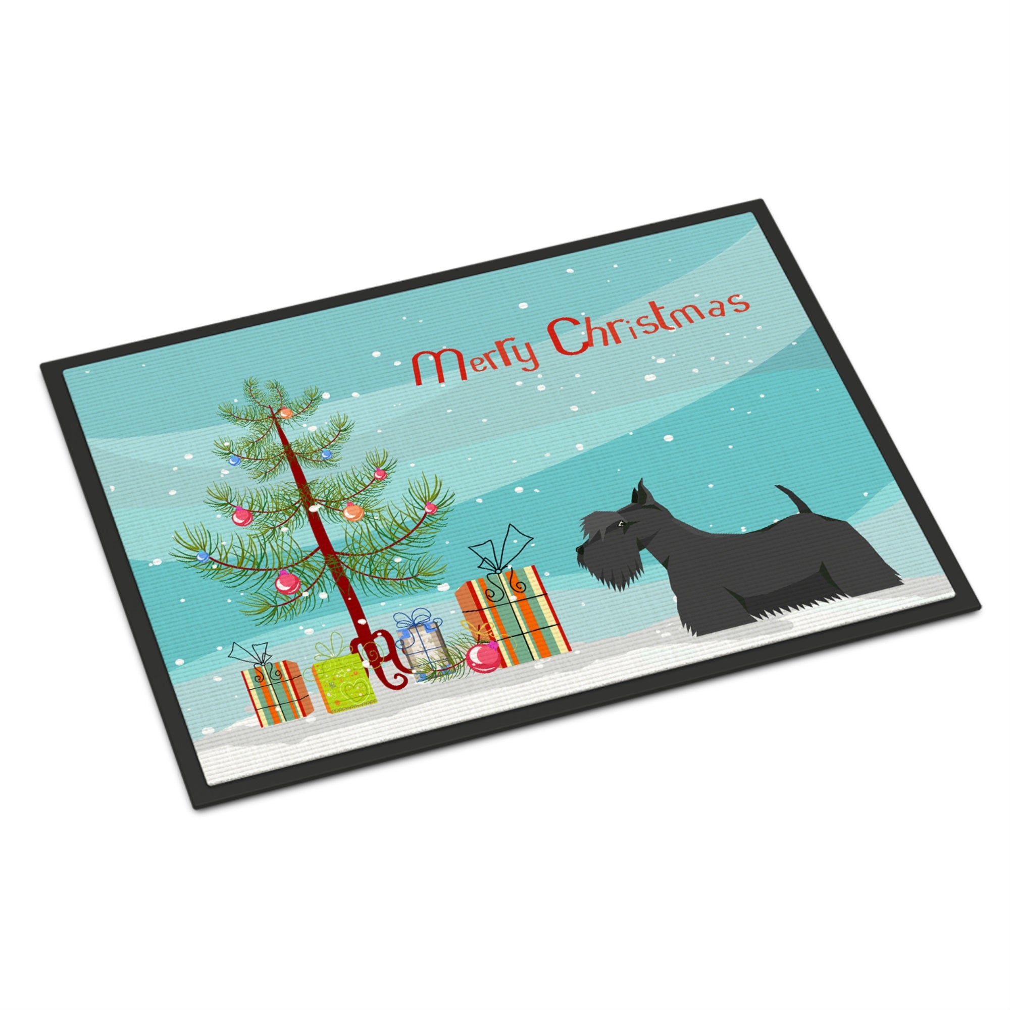 Scottish Terrier Christmas Tree Indoor Or Outdoor Mat 24X36